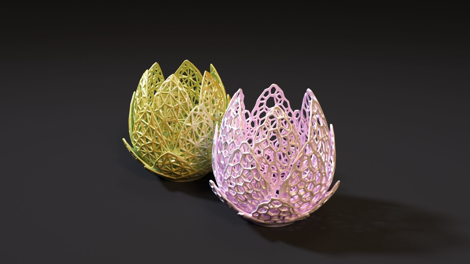 Vase lilies 3D print model_1