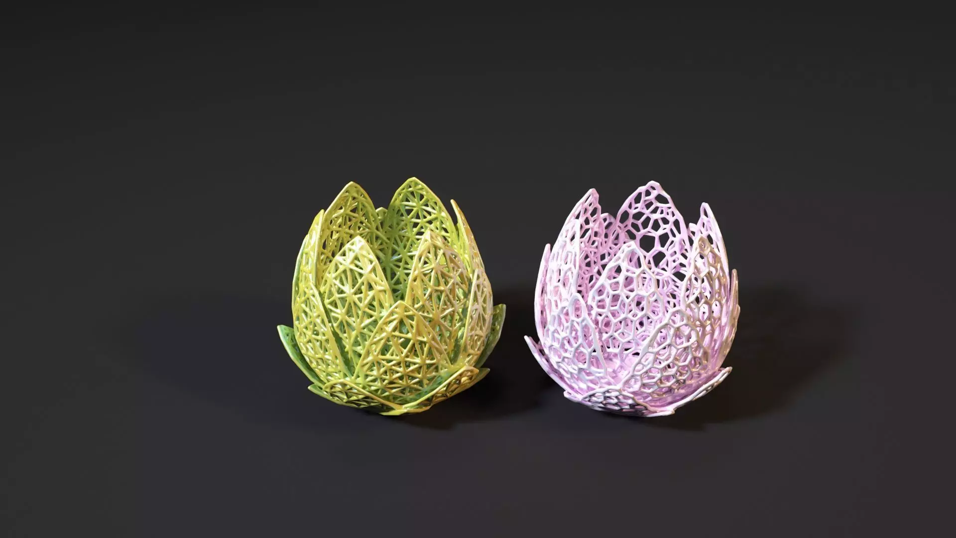 Vase lilies 3D print model_0