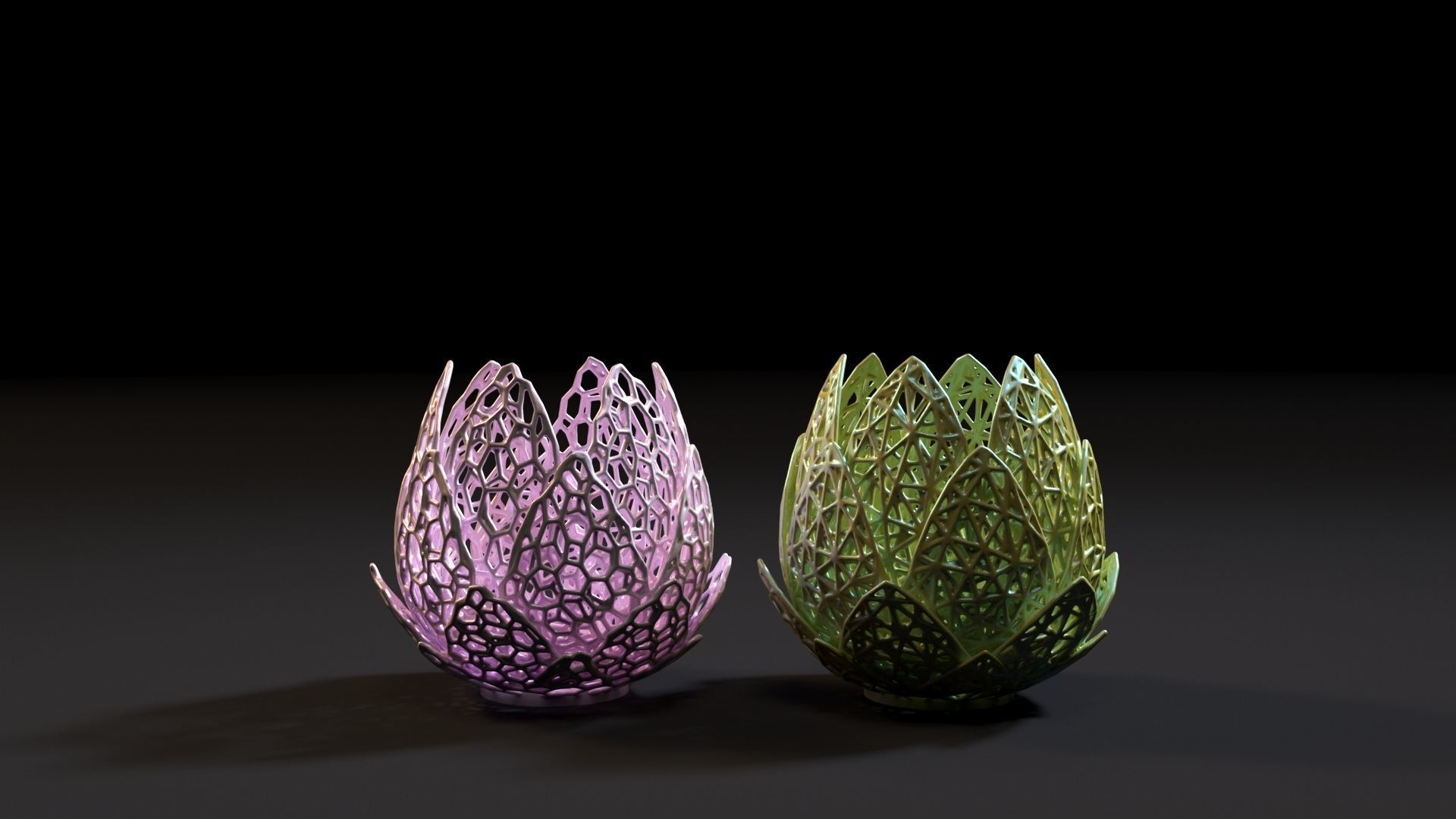 Vase lilies 3D print model_4