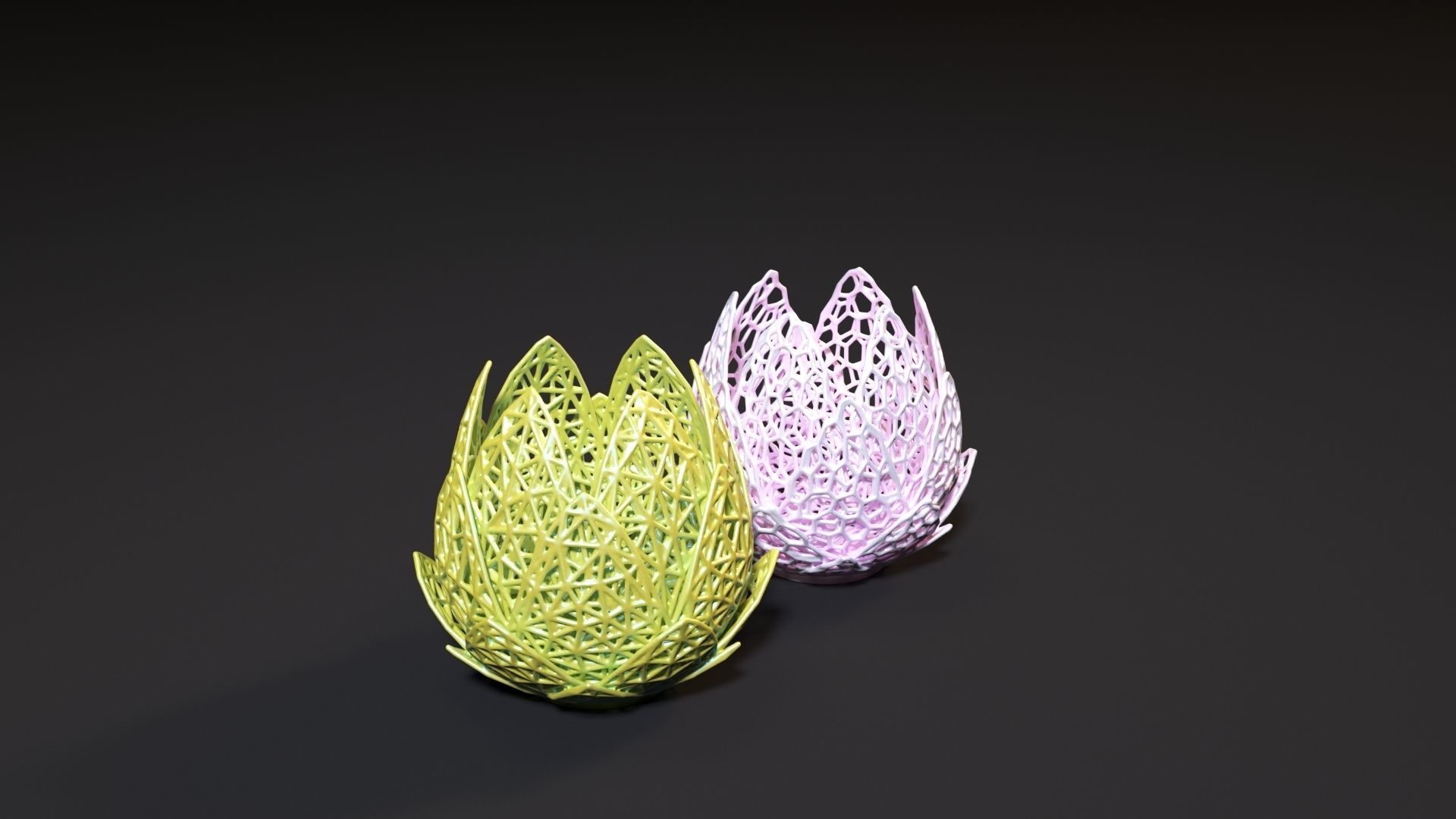 Vase lilies 3D print model_7