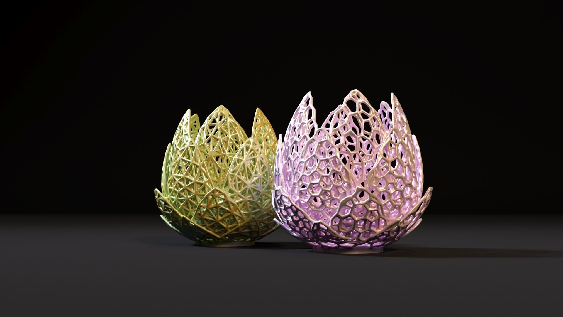 Vase lilies 3D print model_9