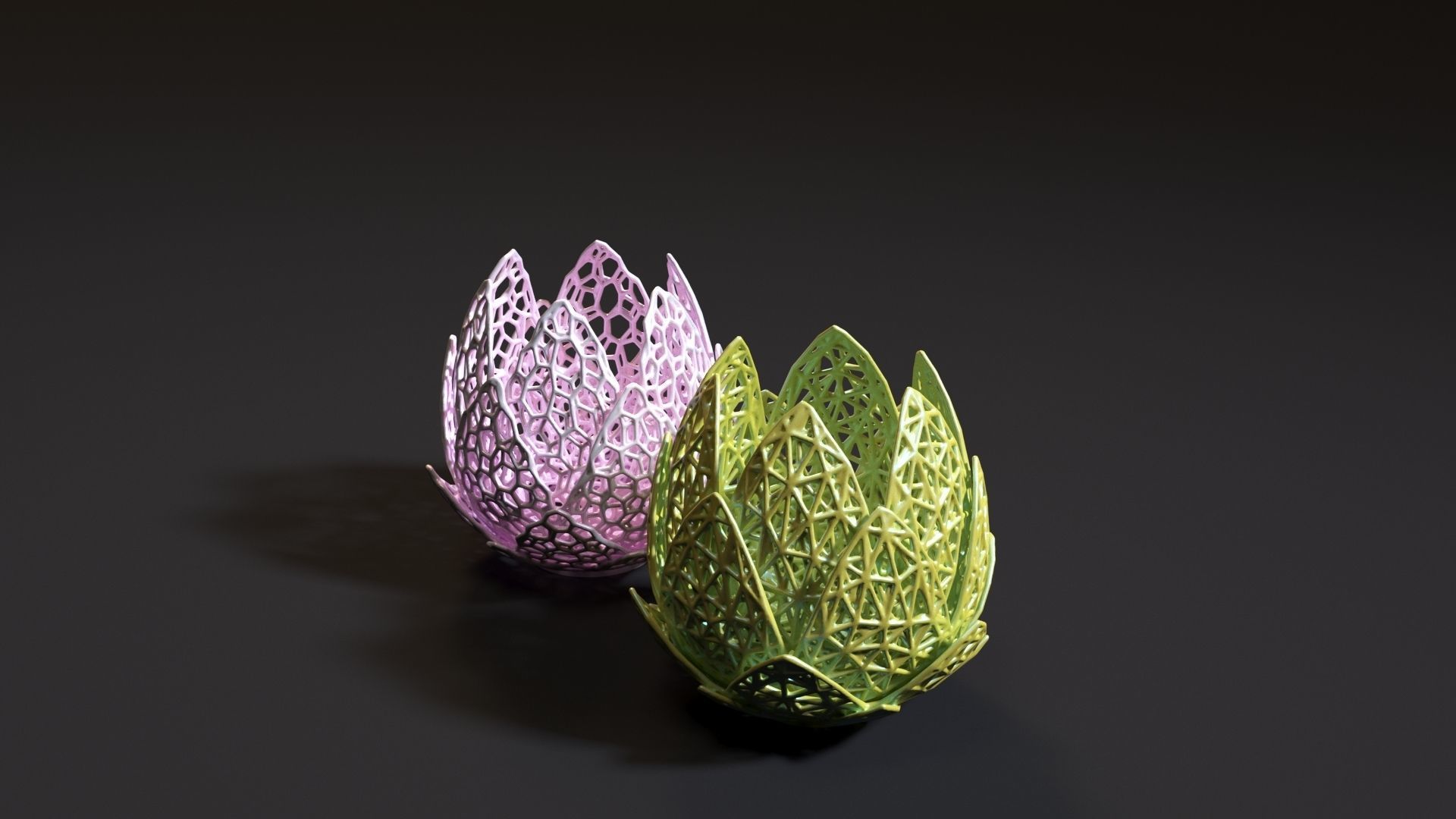 Vase lilies 3D print model_5