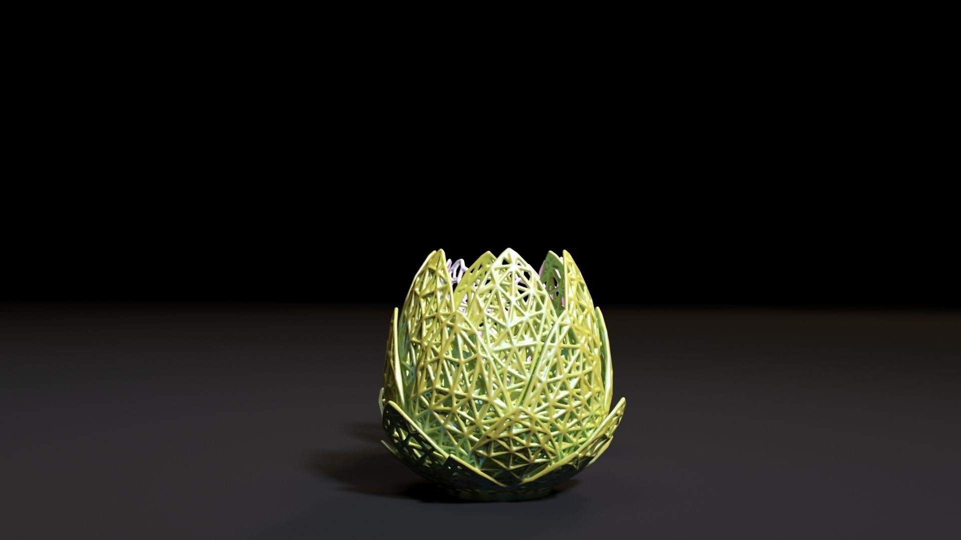 Vase lilies 3D print model_6