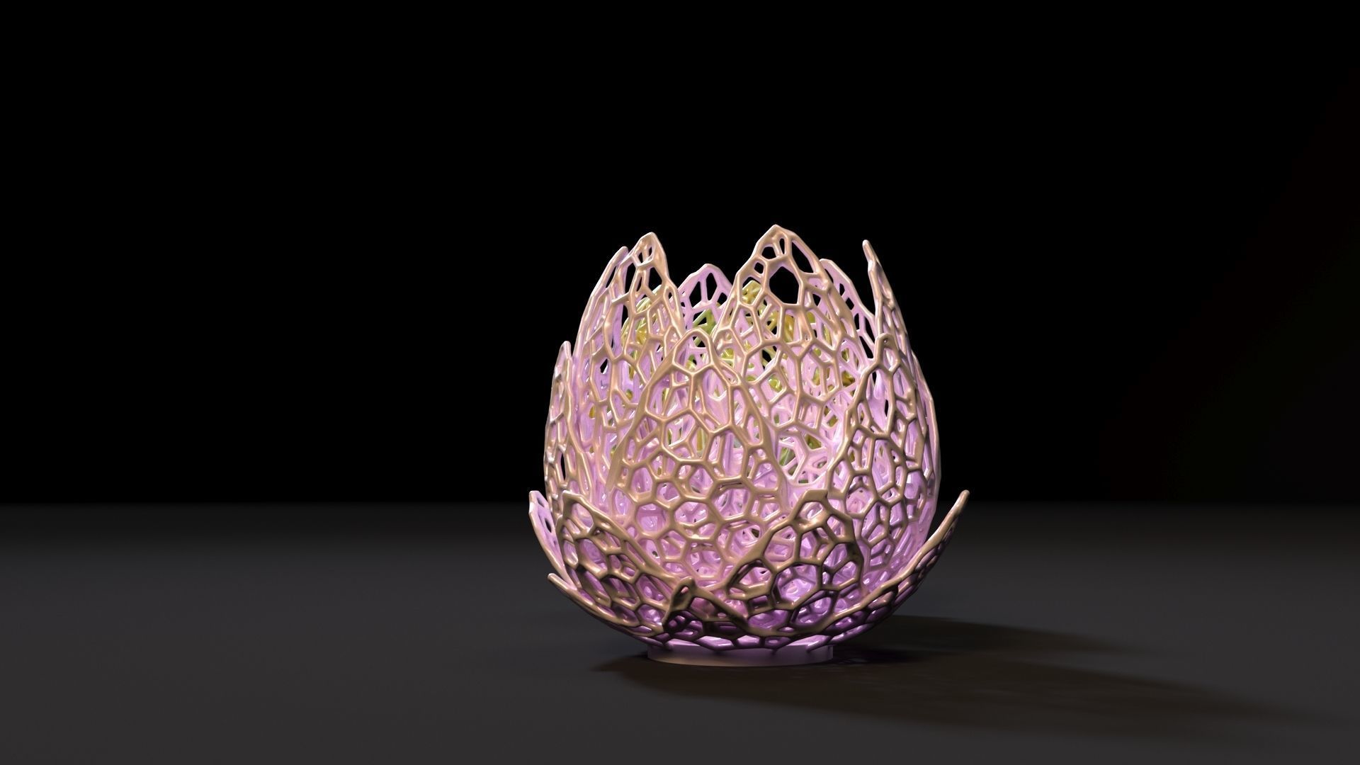 Vase lilies 3D print model_2