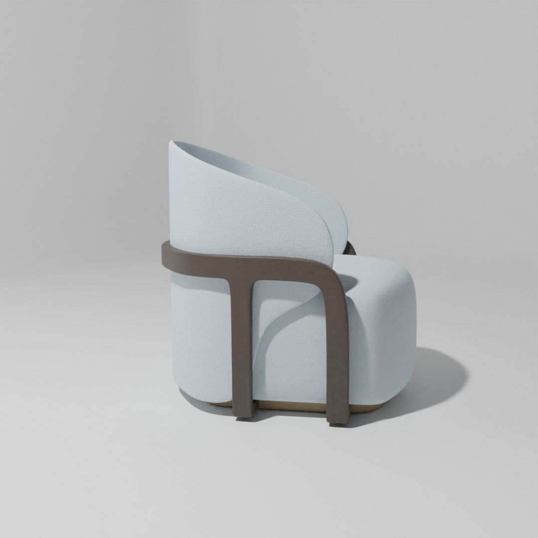 Unique Modern Sofa for Minimalist Interior Design Free low-poly 3D model_2