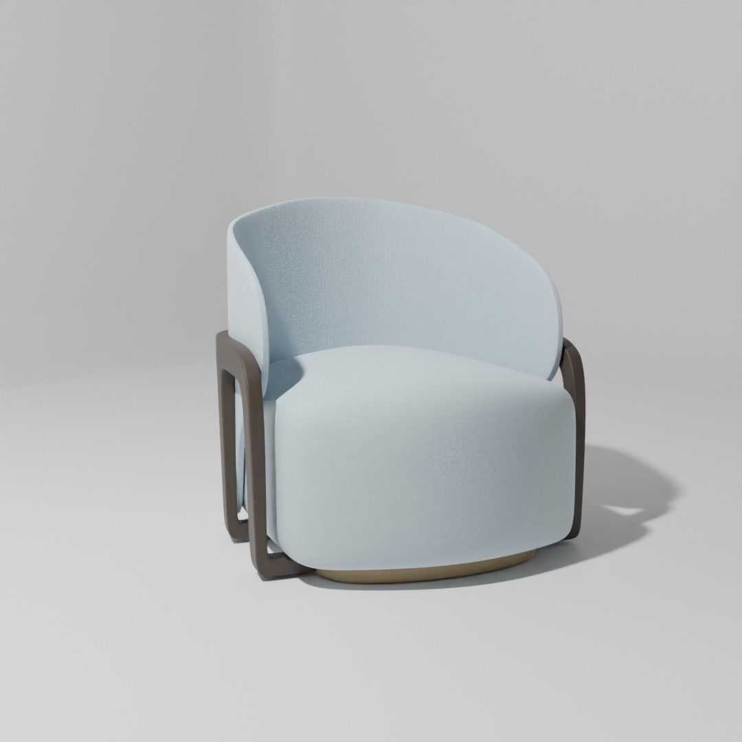 Unique Modern Sofa for Minimalist Interior Design Free low-poly 3D model_1