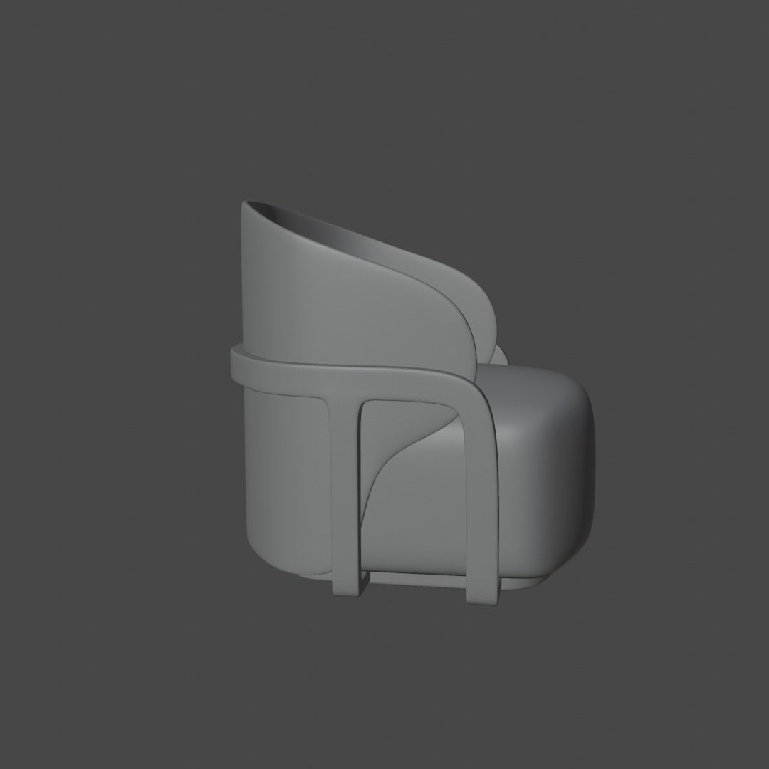 Unique Modern Sofa for Minimalist Interior Design Free low-poly 3D model_14