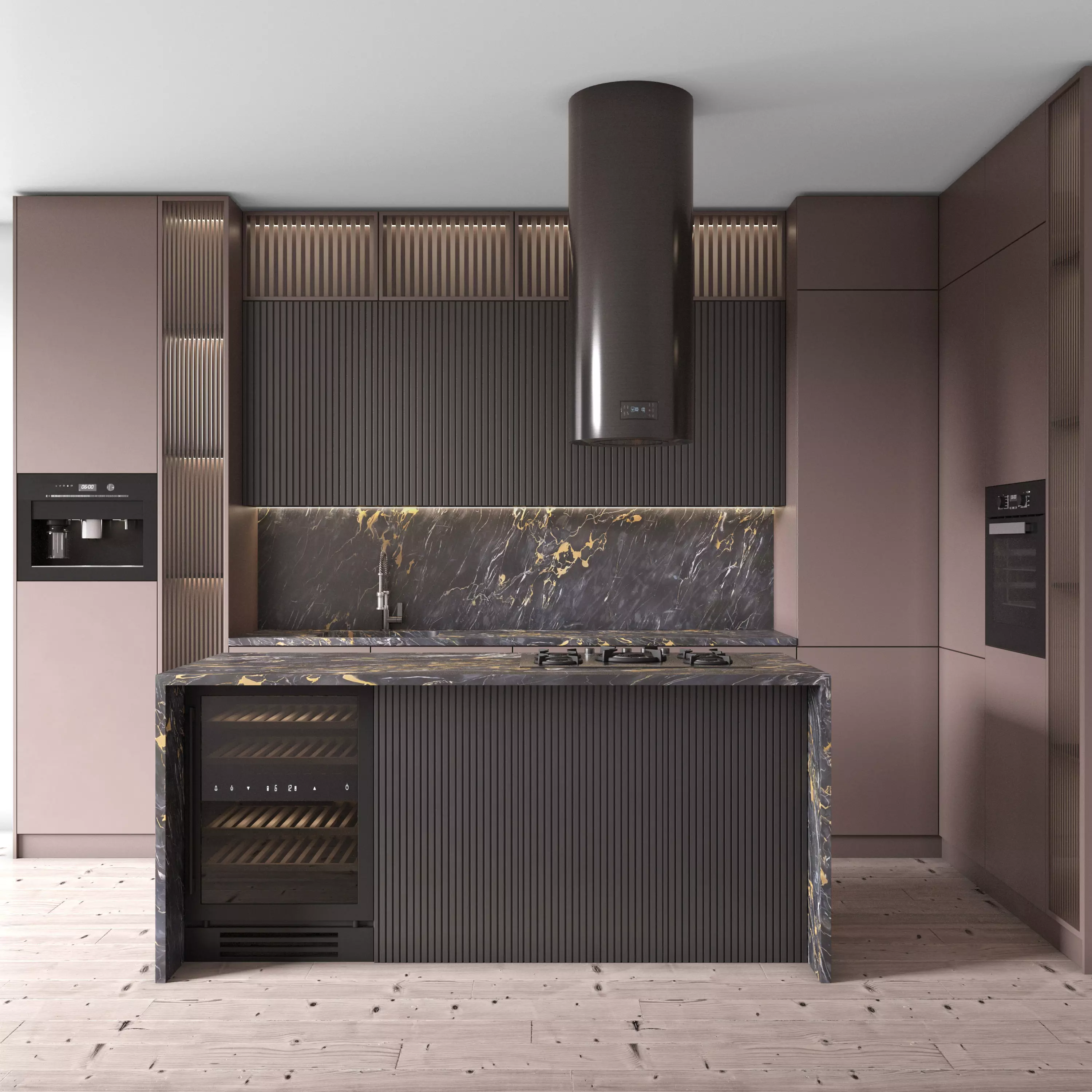 Kitchen Modern 68 - Corner Kitchen 3D model_0