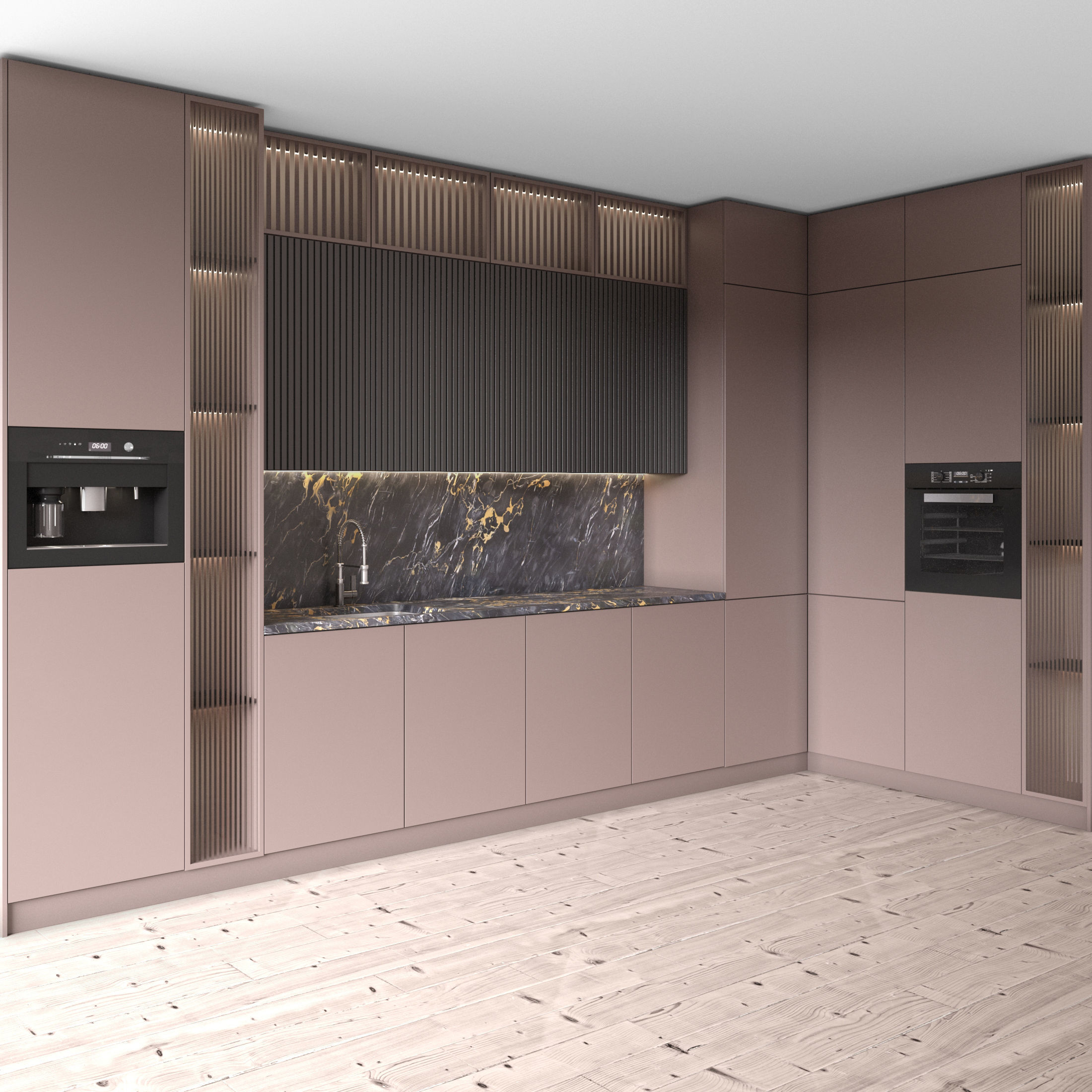 Kitchen Modern 68 - Corner Kitchen 3D model_1