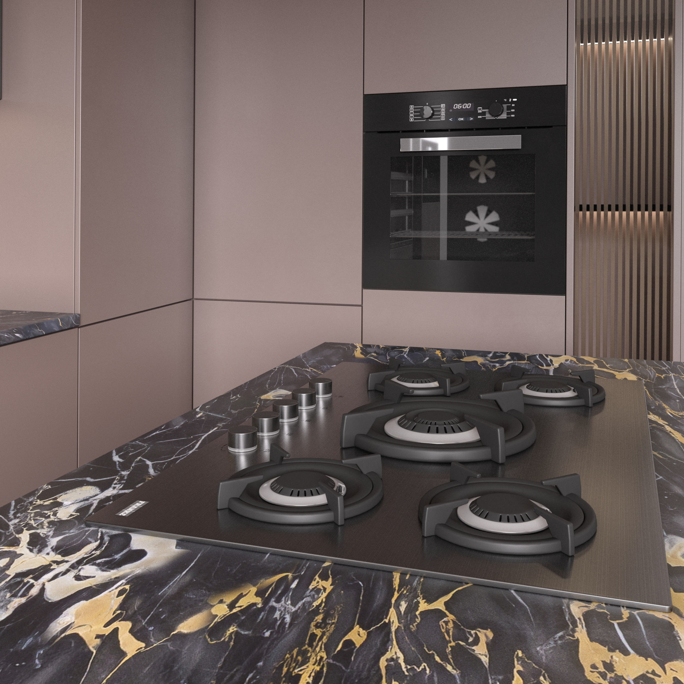 Kitchen Modern 68 - Corner Kitchen 3D model_2