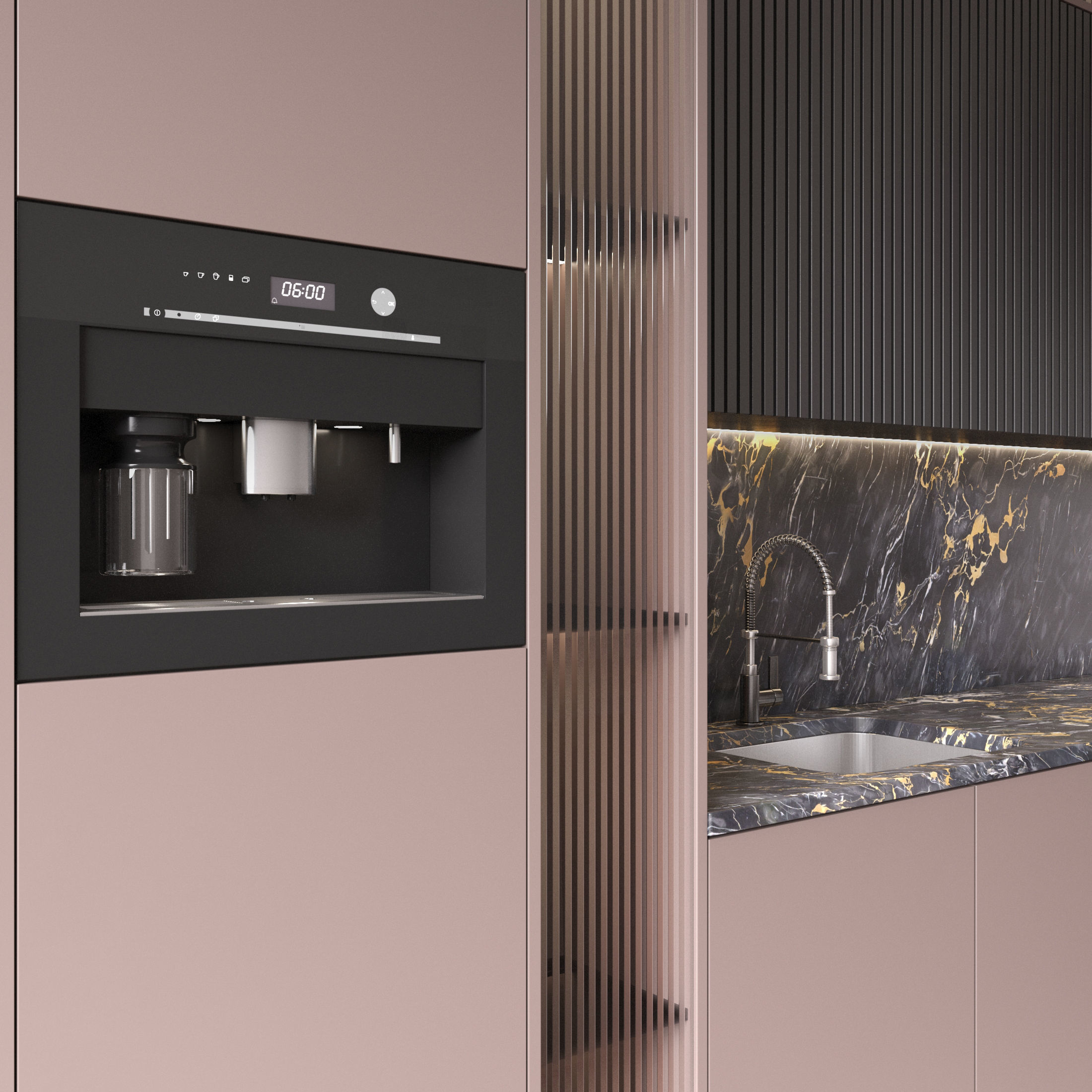 Kitchen Modern 68 - Corner Kitchen 3D model_3