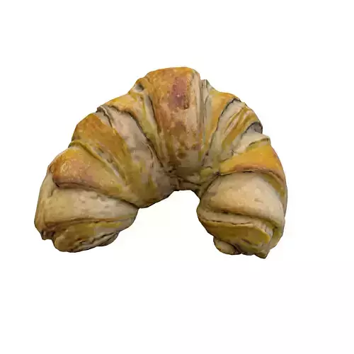 Croissant Low-poly 3D model