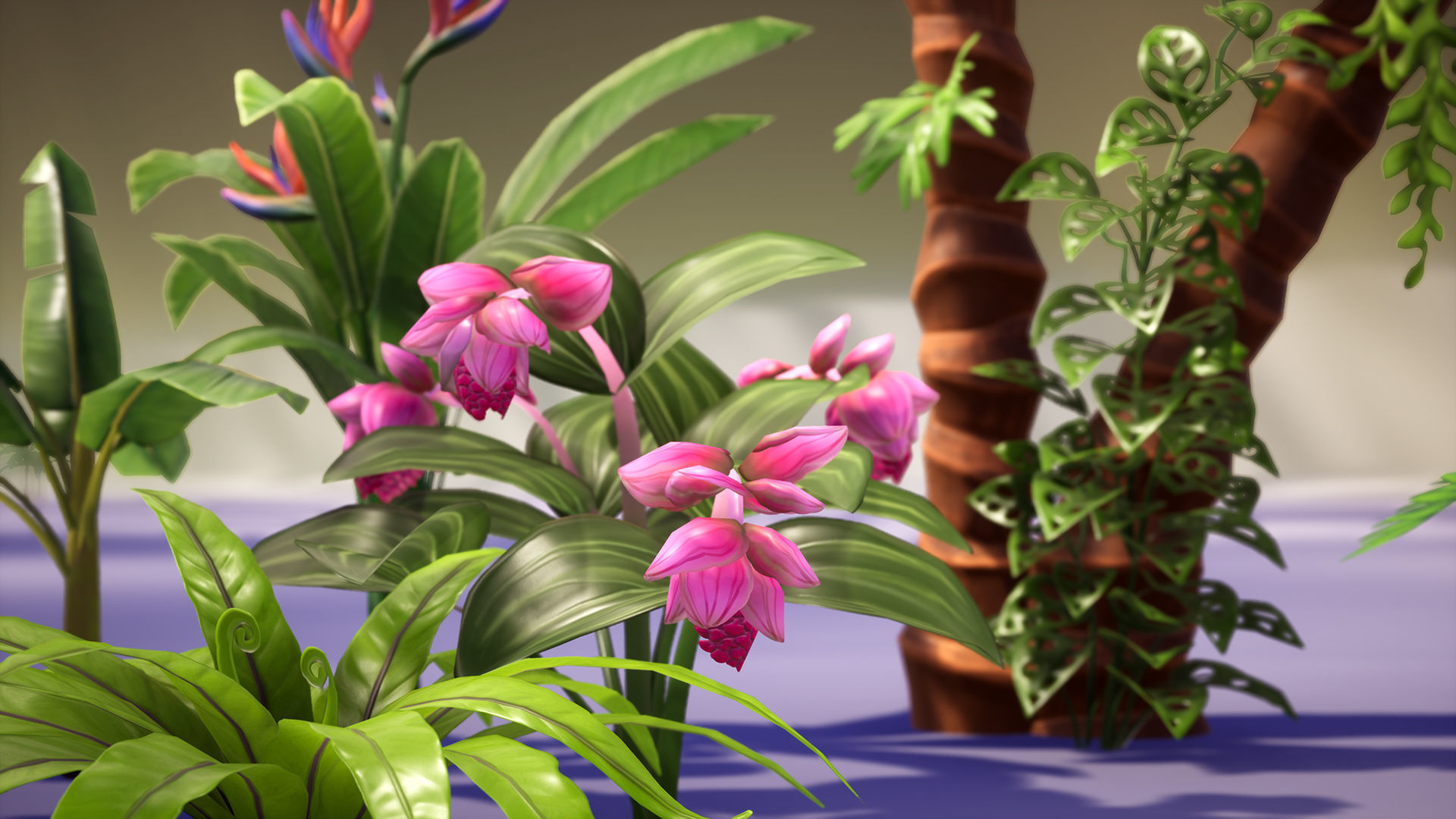 Tropical Plants Pack Low-poly 3D model_6