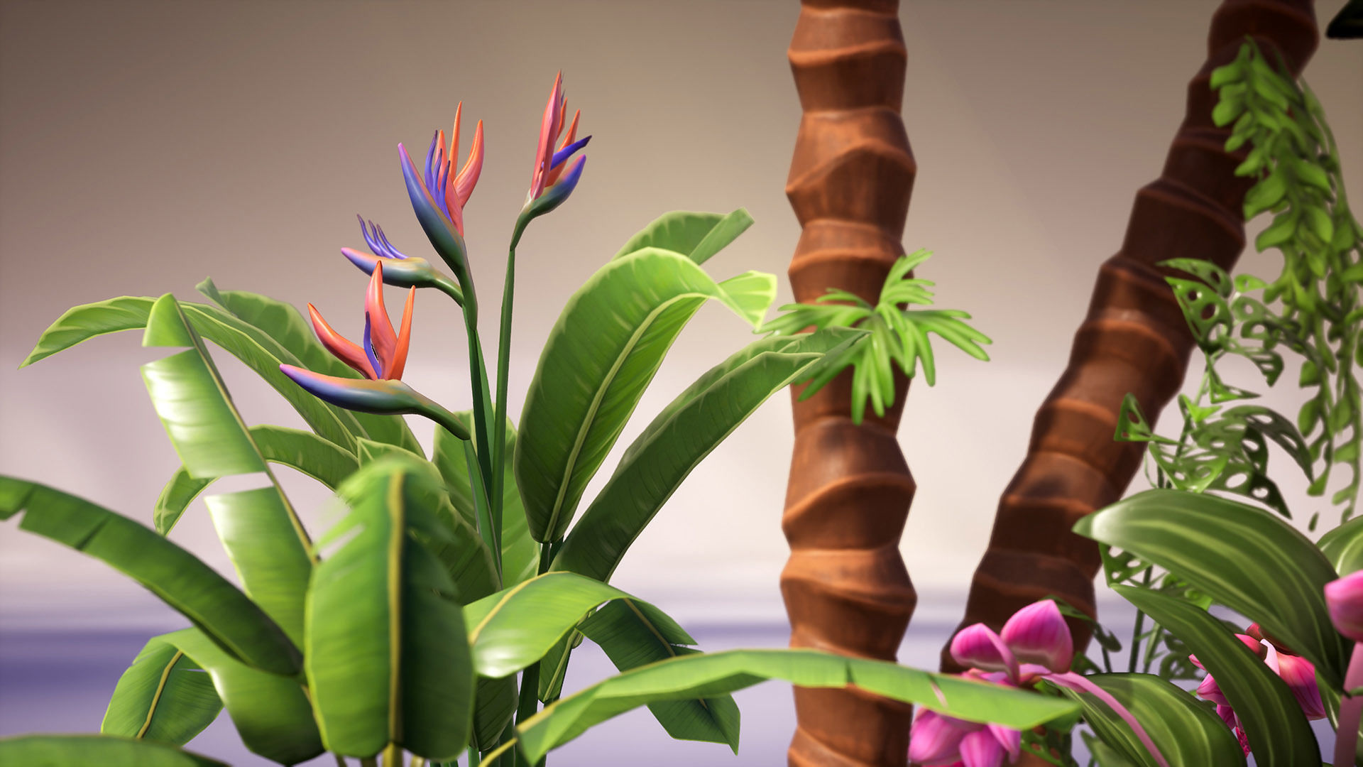 Tropical Plants Pack Low-poly 3D model_21