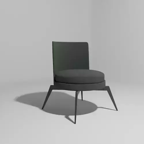 Modern Chair Interior Furniture Free low-poly 3D model
