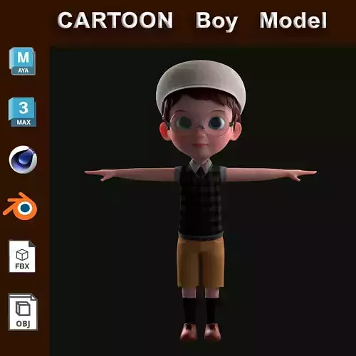 Cartoon Boy NoRig