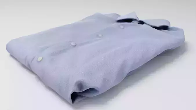 Blue folded shirt business style clothing