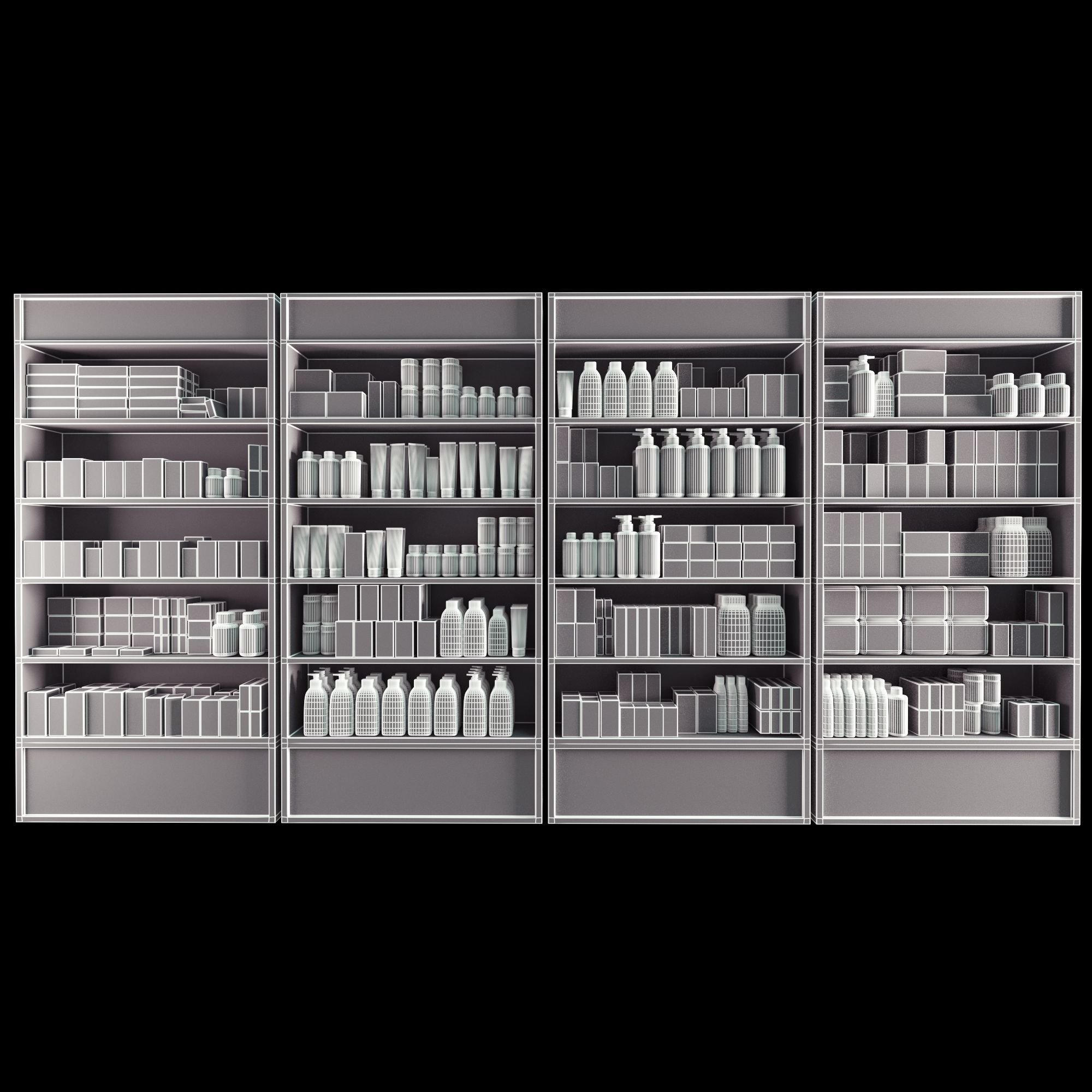 pharmacy showcase vol-01 Low-poly 3D model_3