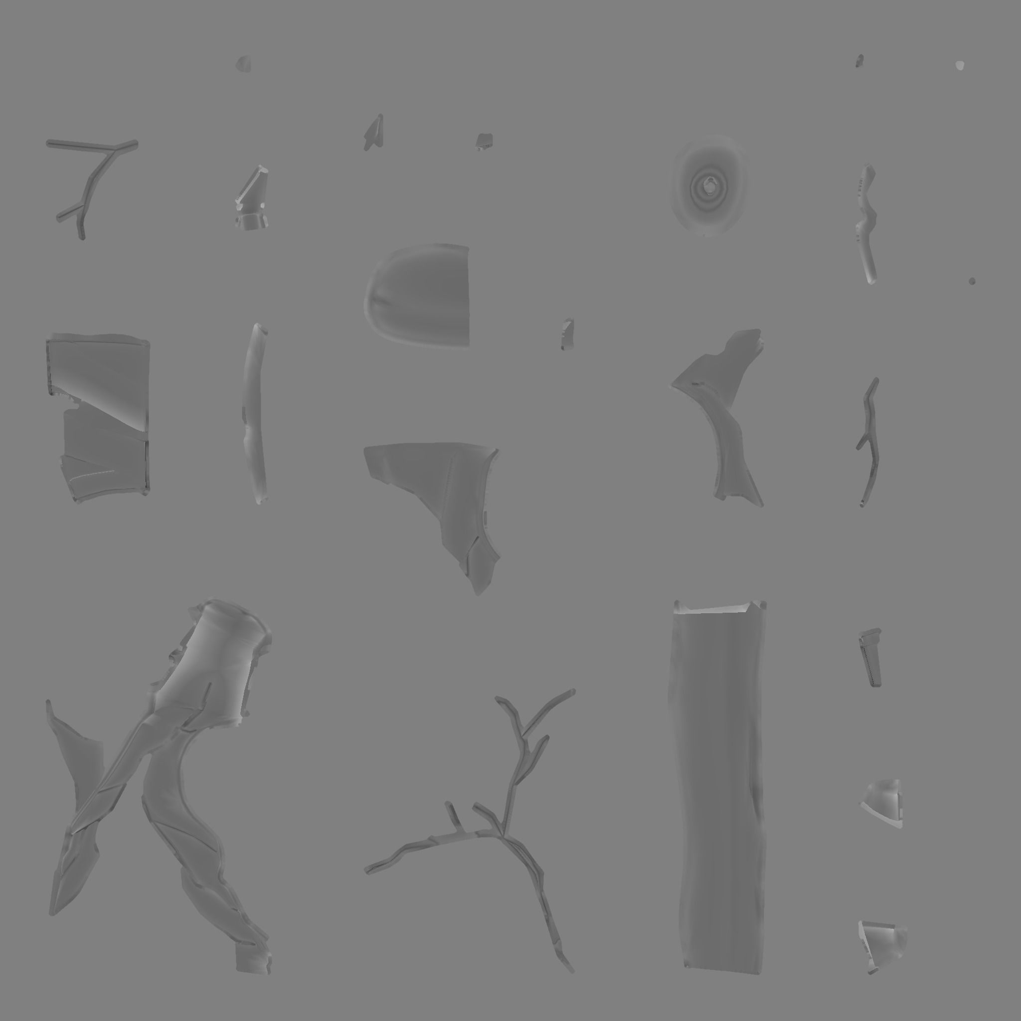 axe lava weapon low-poly ready for the game PBR  Low-poly 3D model_7