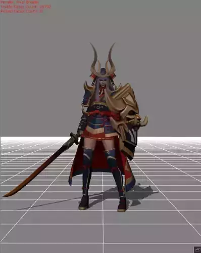 Freya 3D MLBB Low-poly 3D model