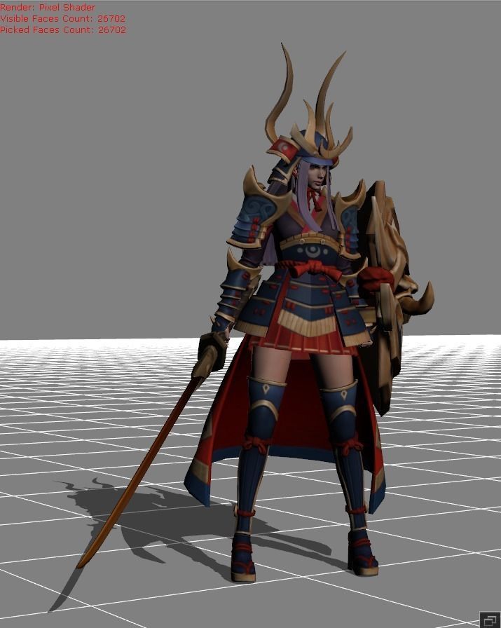 Freya 3D MLBB Low-poly 3D model_3