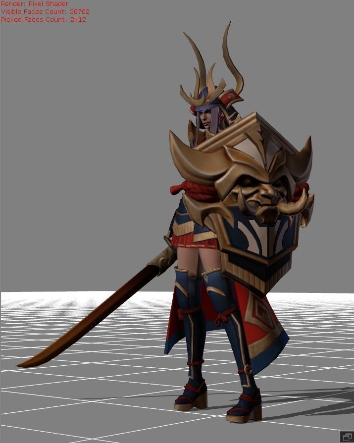 Freya 3D MLBB Low-poly 3D model_2
