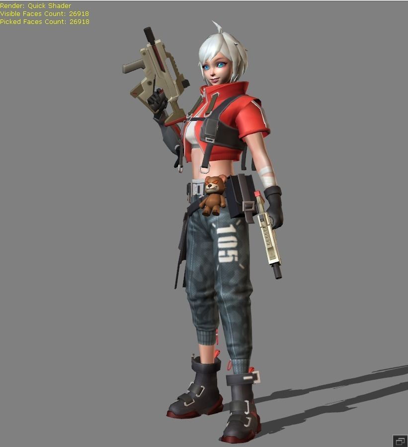 Beatrix MLBB 3D model_2