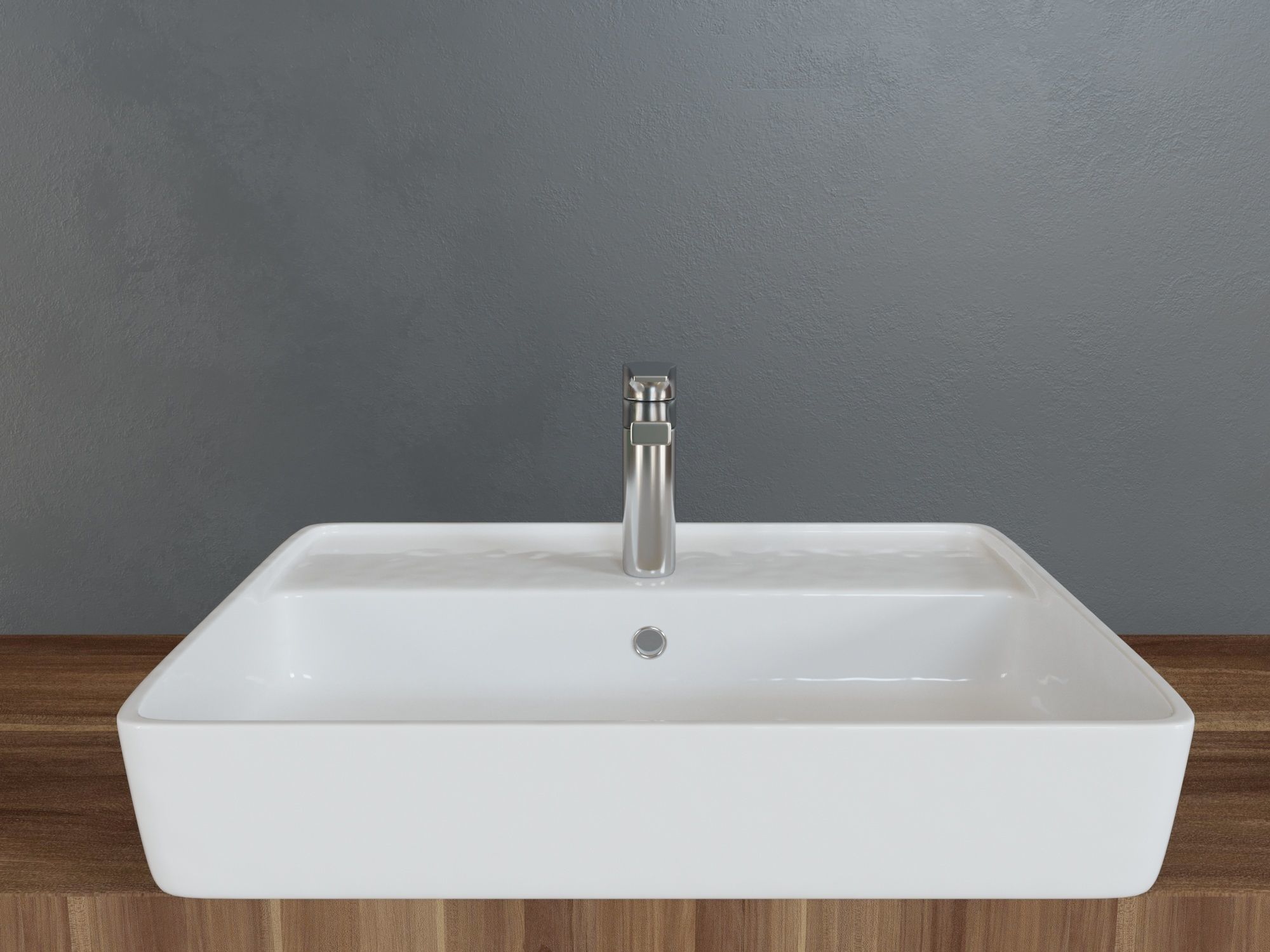 Sink with mixer Free 3D model_1