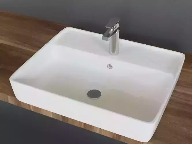 Sink with mixer