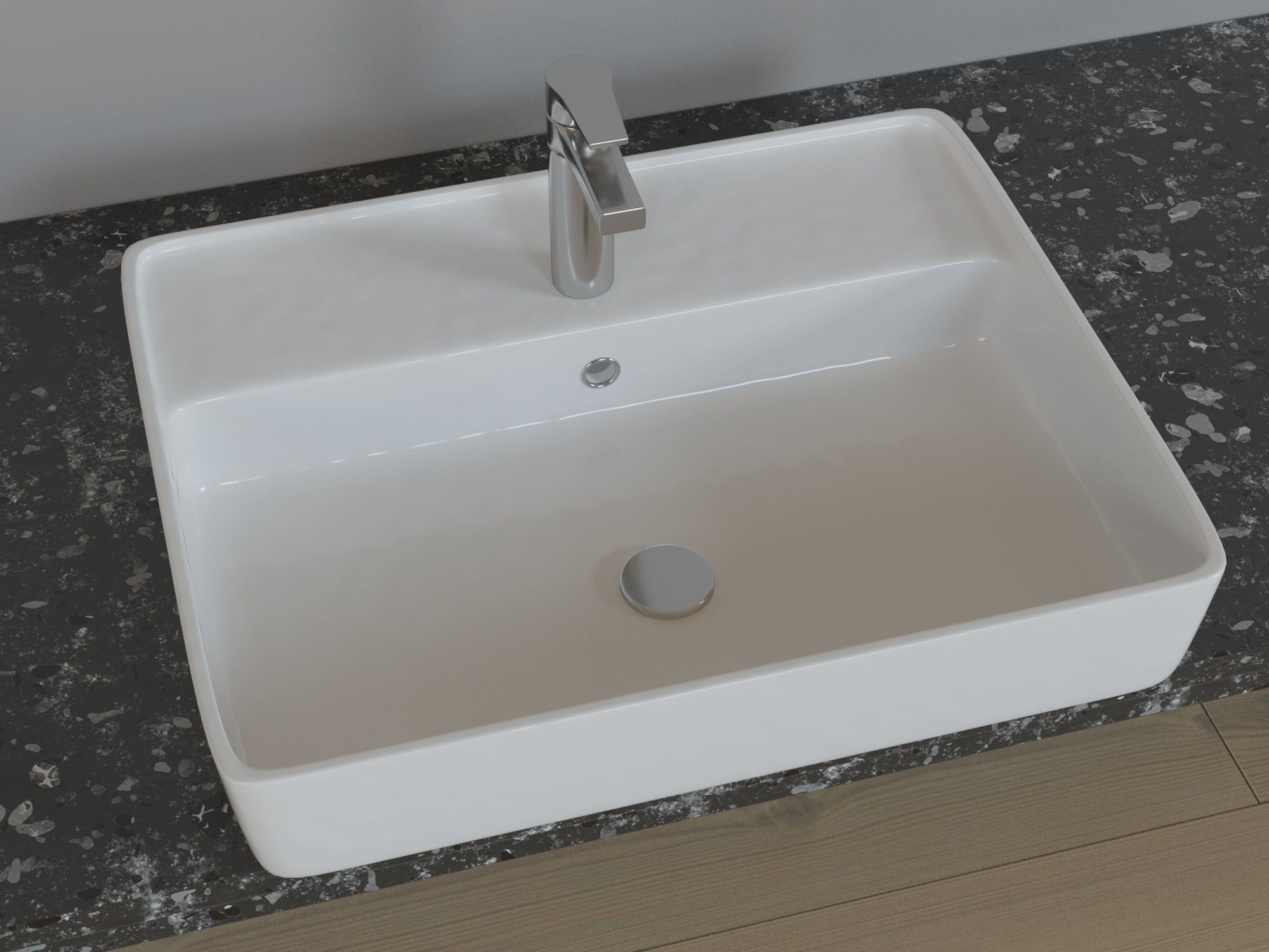 Sink with mixer Free 3D model_2