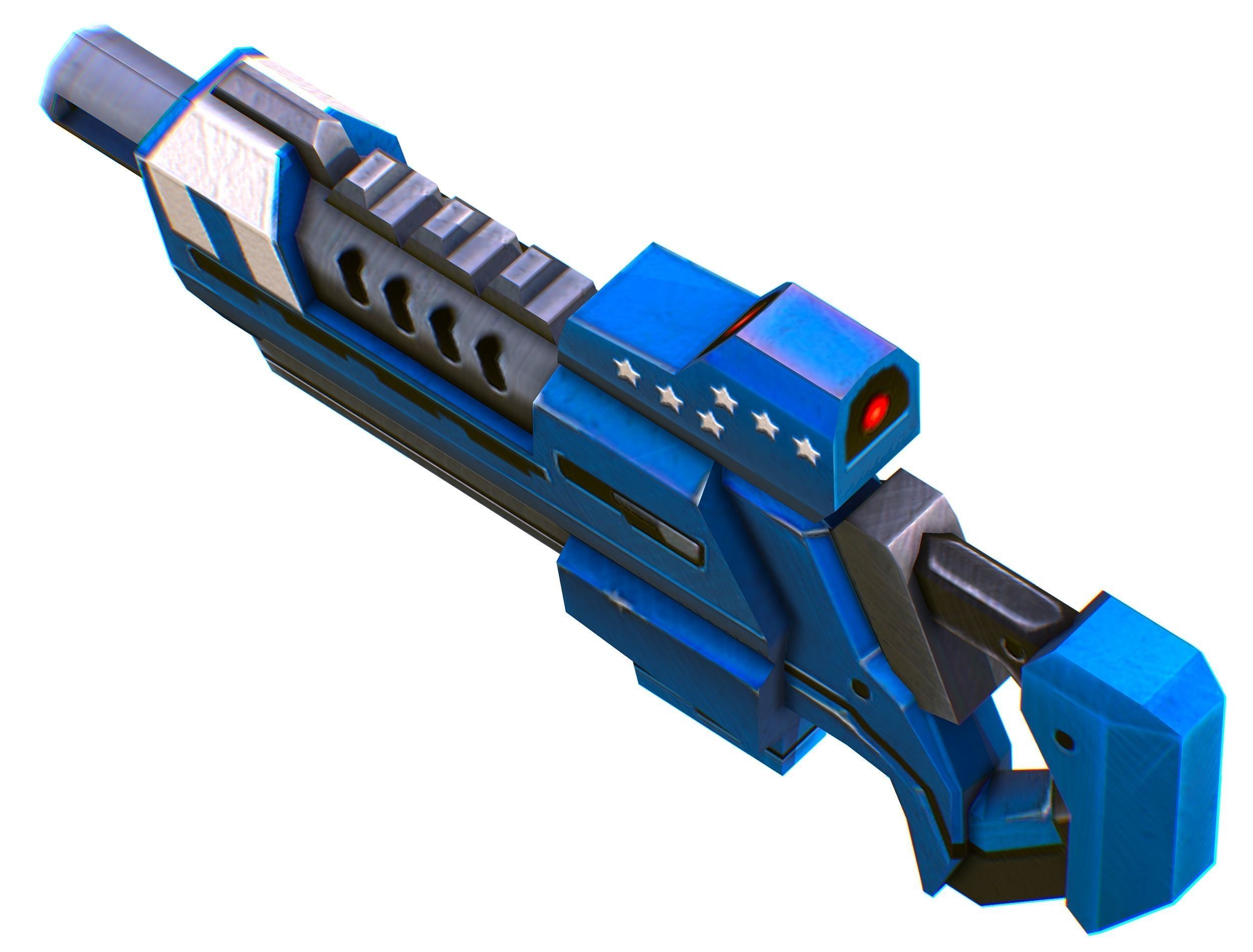 Lowpoly Cartoon Weapons Alliance Set Low-poly 3D model_32