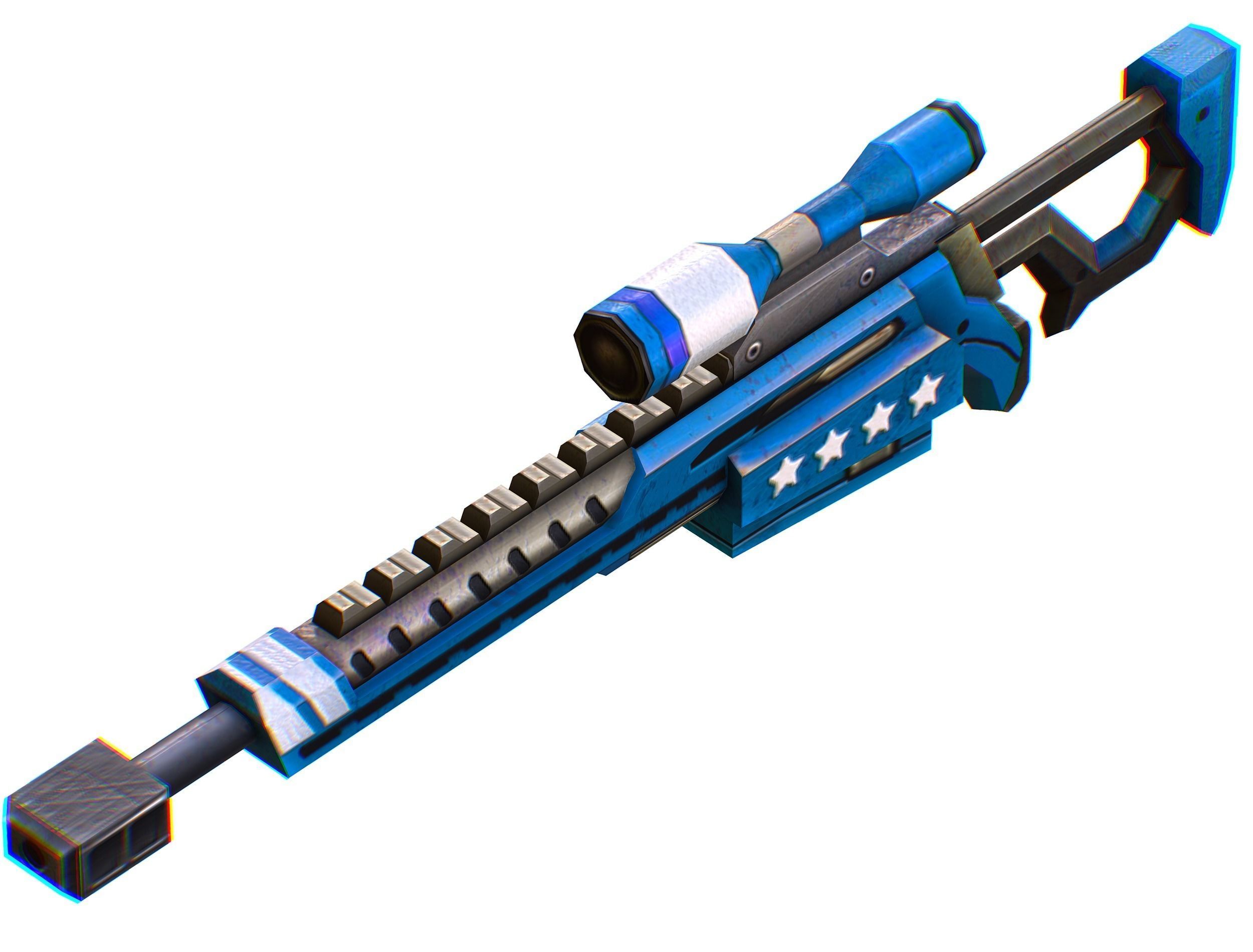 Lowpoly Cartoon Weapons Alliance Set Low-poly 3D model_46