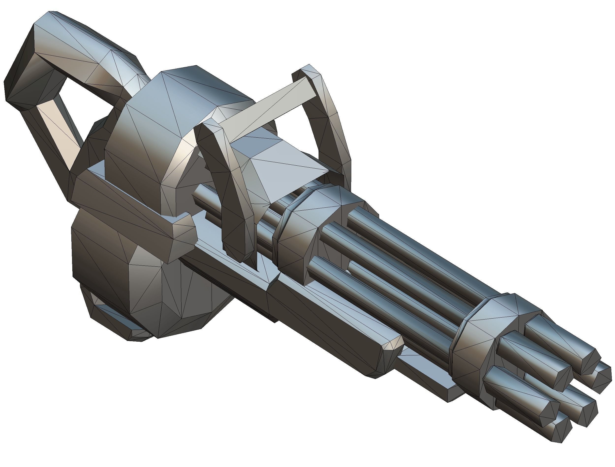 Lowpoly Cartoon Weapons Alliance Set Low-poly 3D model_81