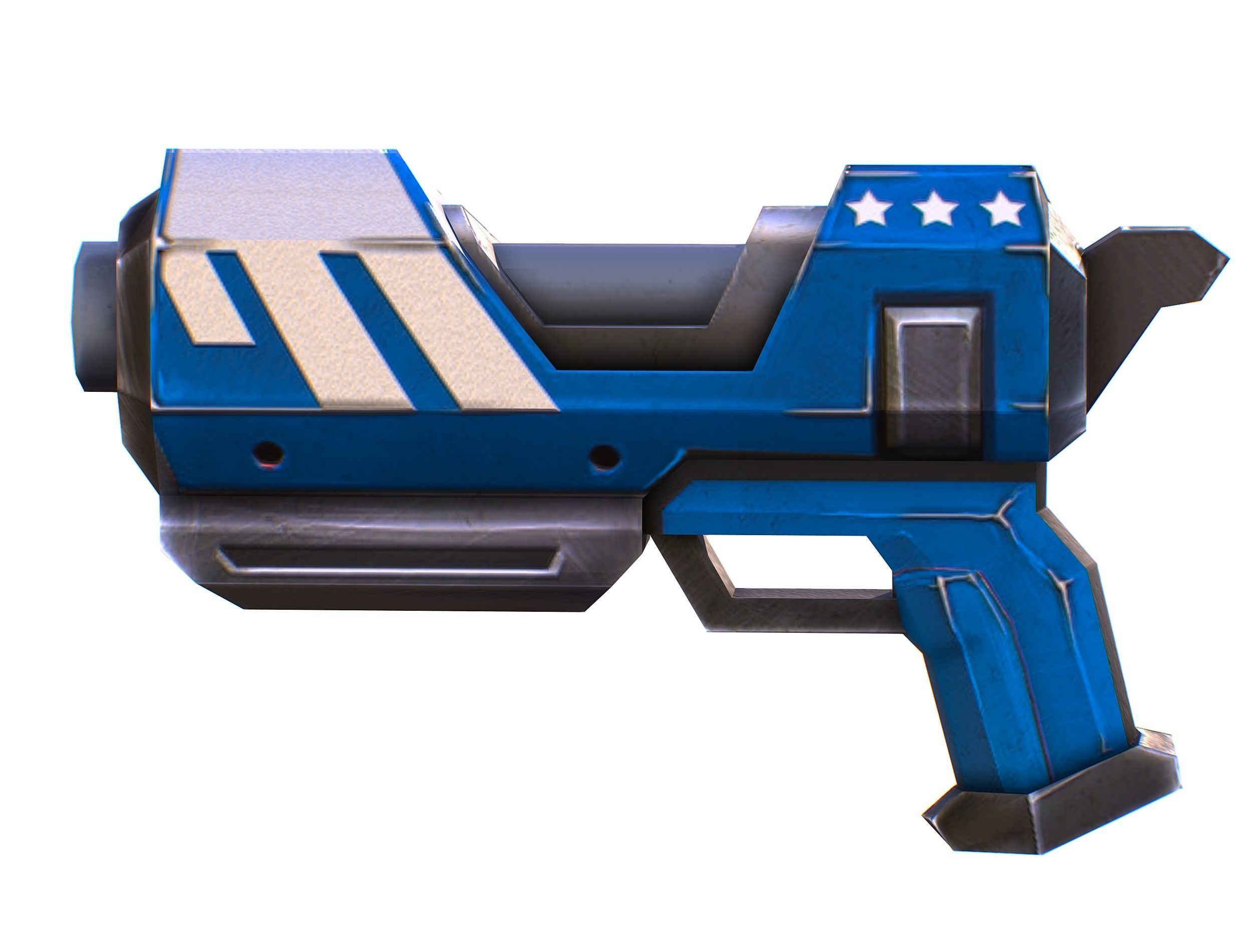 Lowpoly Cartoon Weapons Alliance Set Low-poly 3D model_13