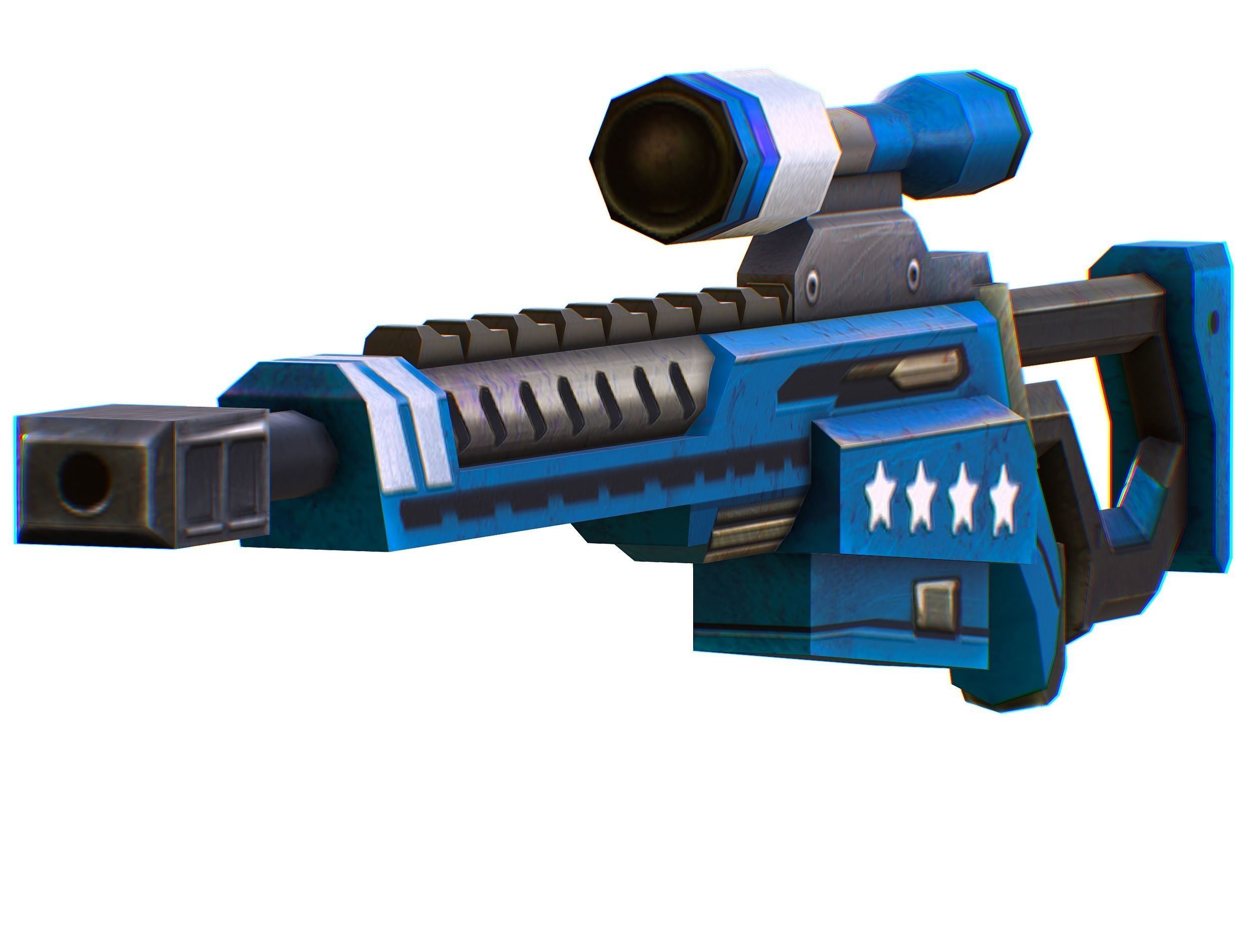 Lowpoly Cartoon Weapons Alliance Set Low-poly 3D model_66