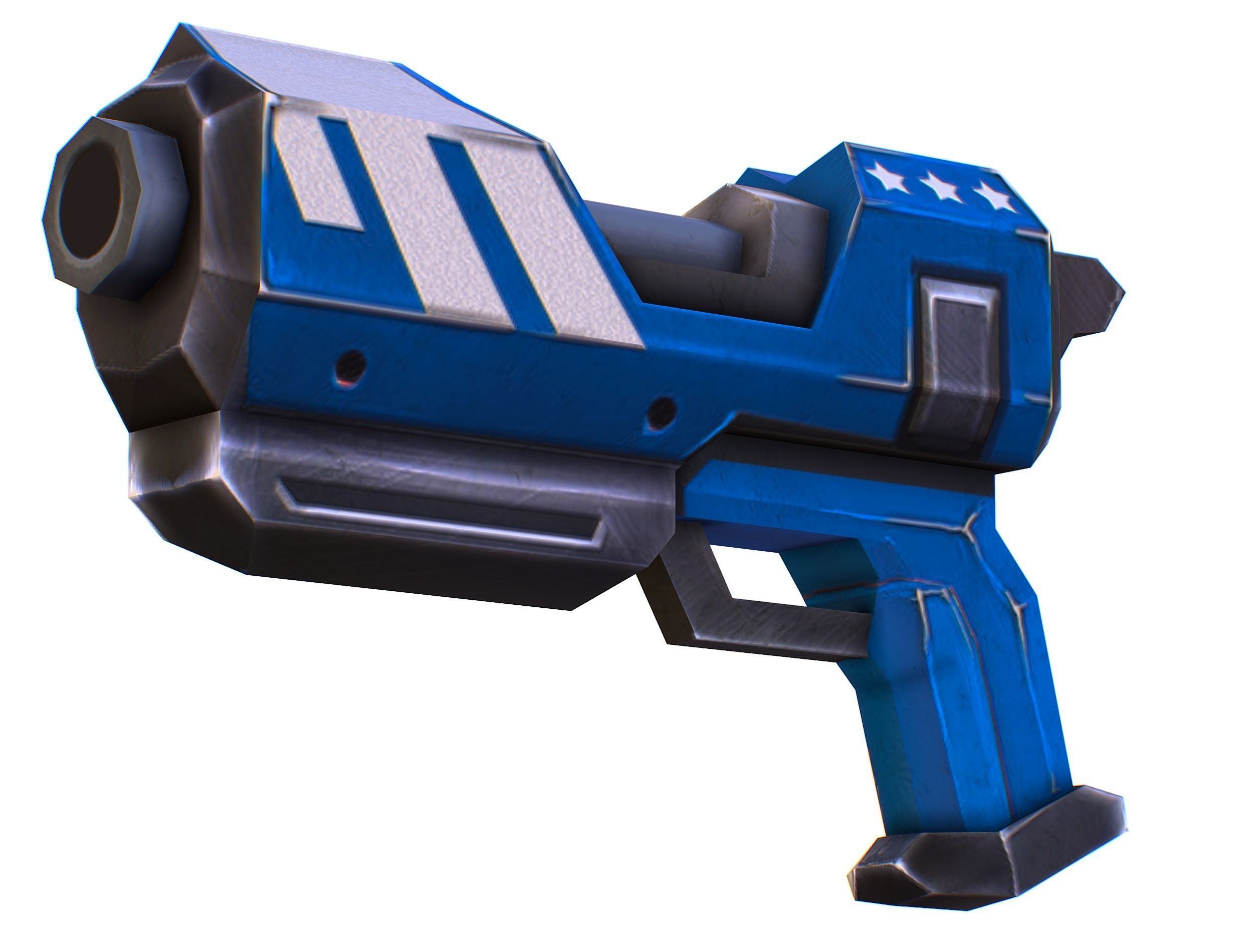 Lowpoly Cartoon Weapons Alliance Set Low-poly 3D model_15