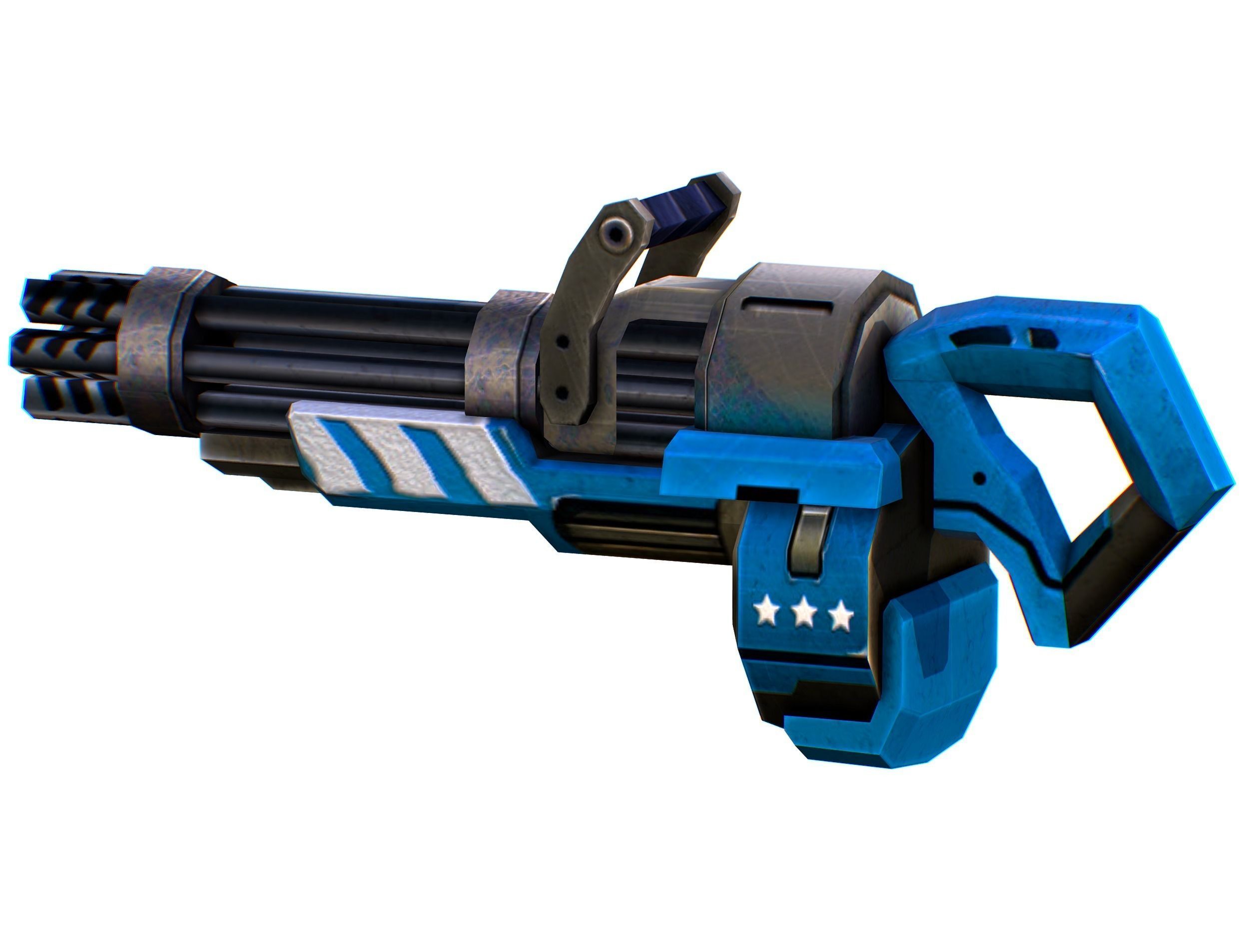 Lowpoly Cartoon Weapons Alliance Set Low-poly 3D model_76