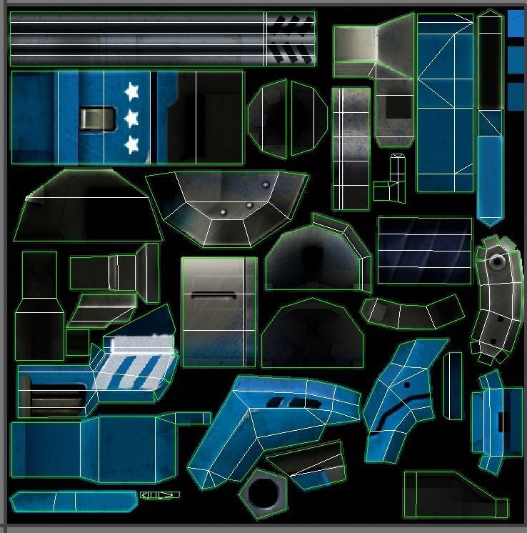 Lowpoly Cartoon Weapons Alliance Set Low-poly 3D model_83