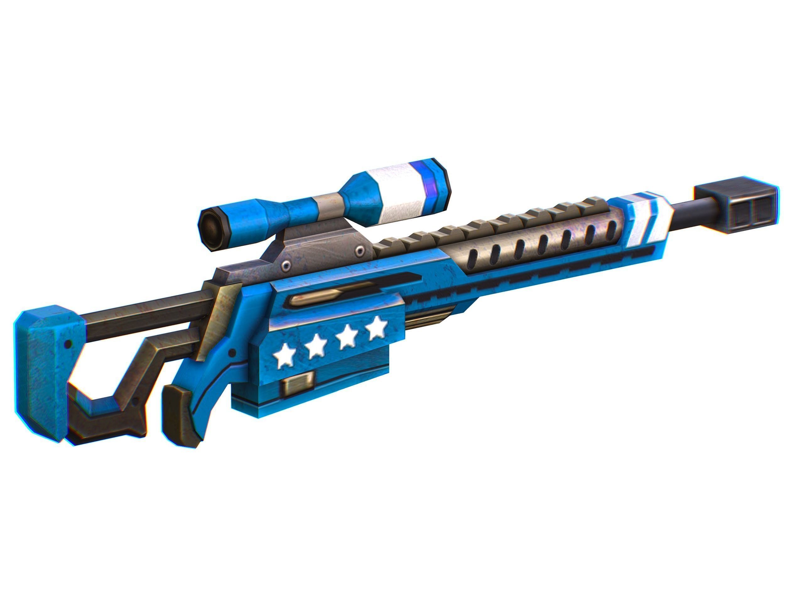 Lowpoly Cartoon Weapons Alliance Set Low-poly 3D model_54