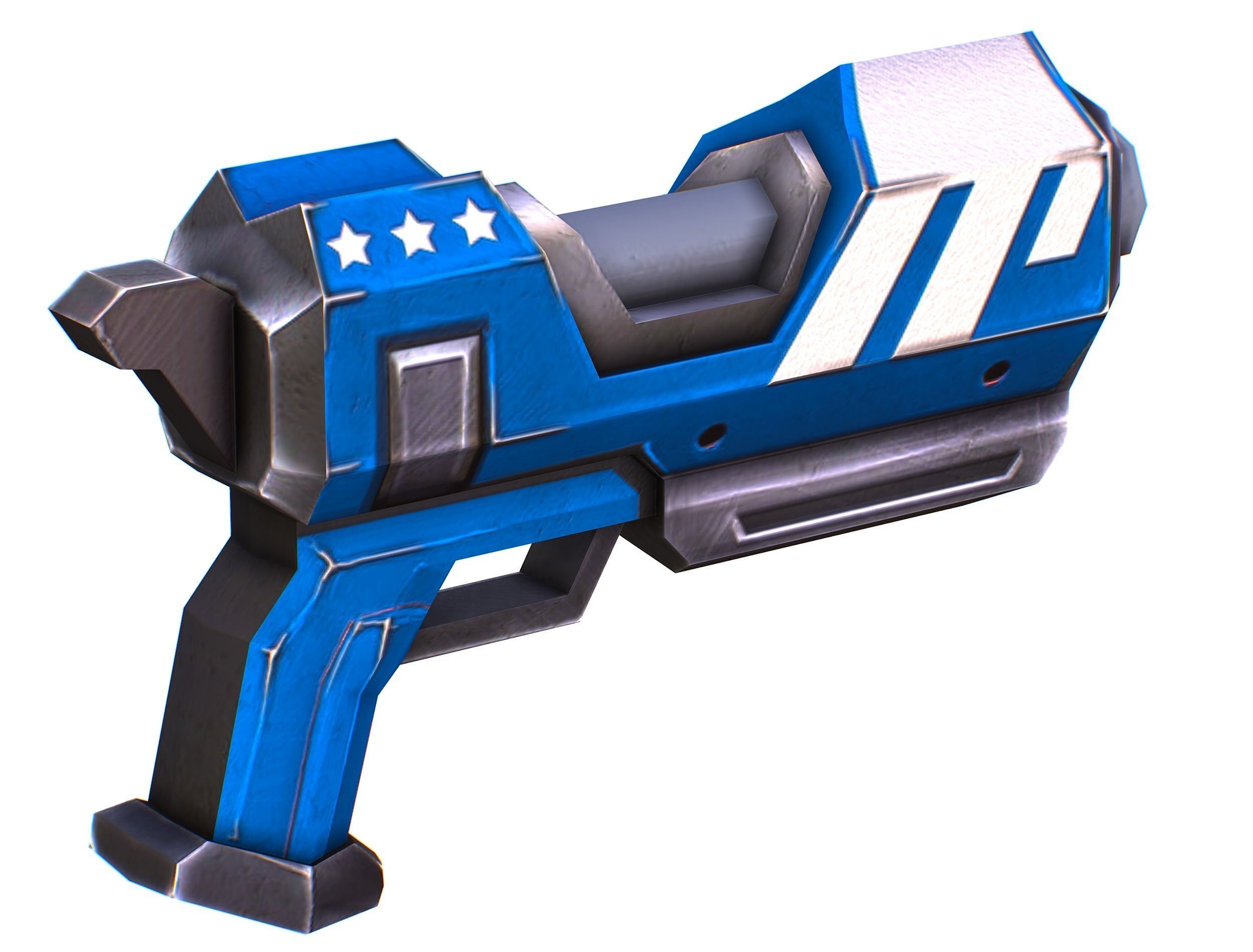 Lowpoly Cartoon Weapons Alliance Set Low-poly 3D model_8