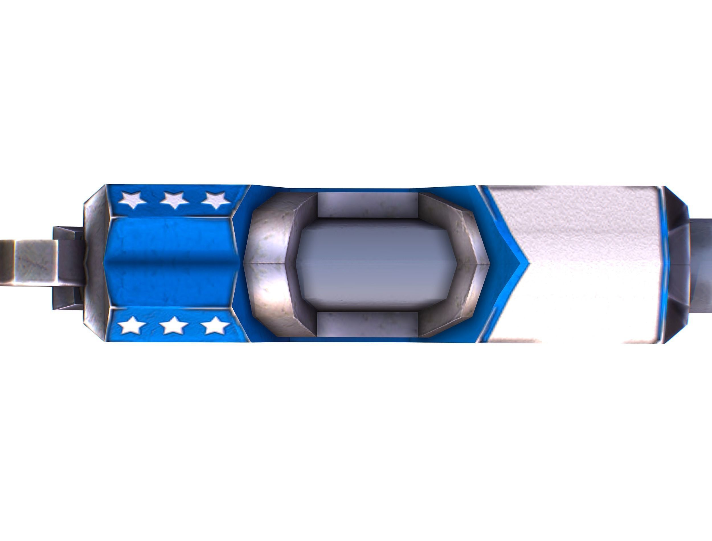 Lowpoly Cartoon Weapons Alliance Set Low-poly 3D model_14