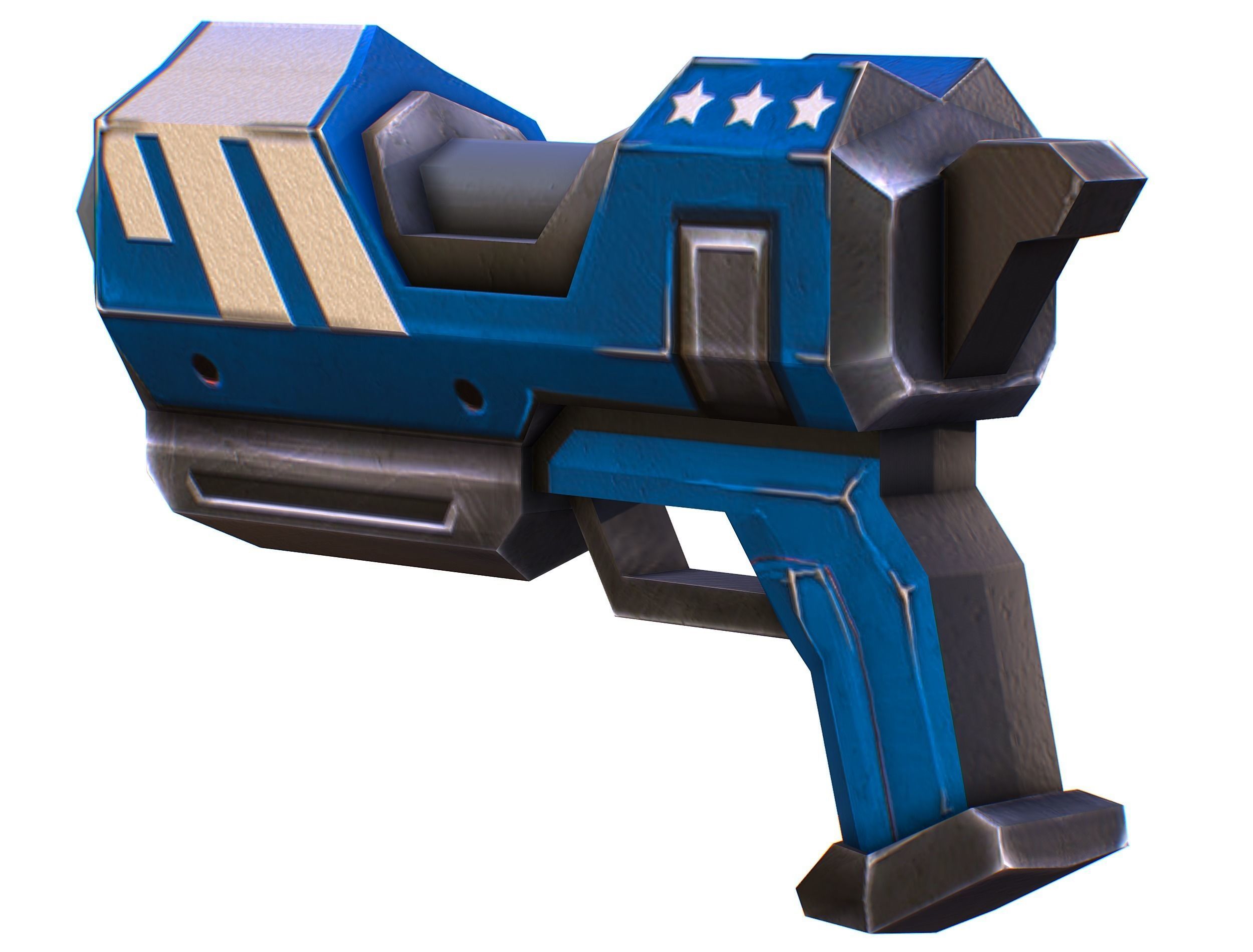 Lowpoly Cartoon Weapons Alliance Set Low-poly 3D model_12