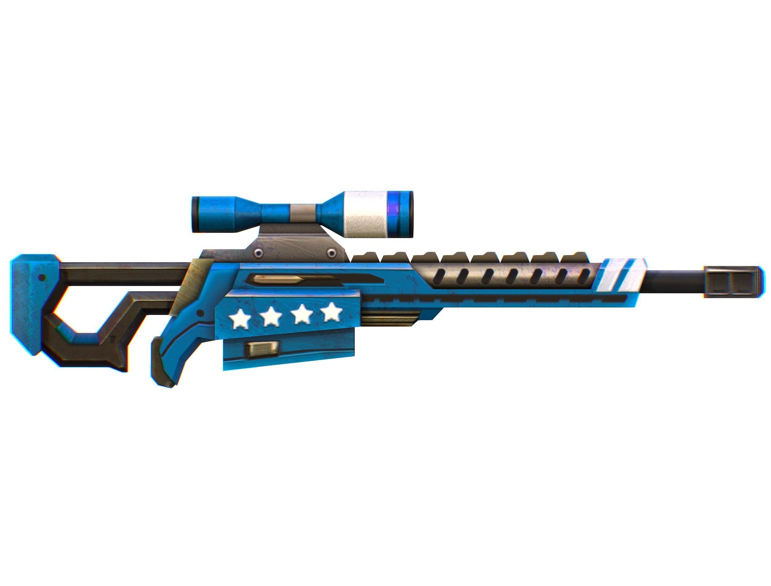 Lowpoly Cartoon Weapons Alliance Set Low-poly 3D model_37