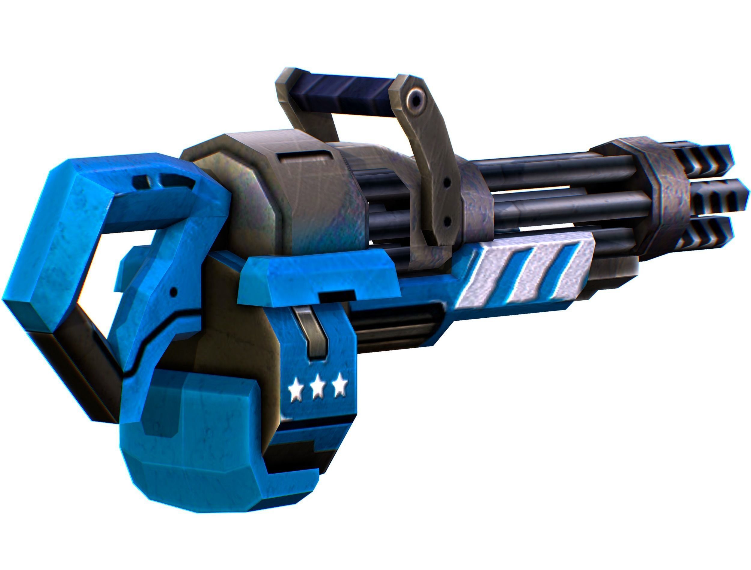 Lowpoly Cartoon Weapons Alliance Set Low-poly 3D model_80