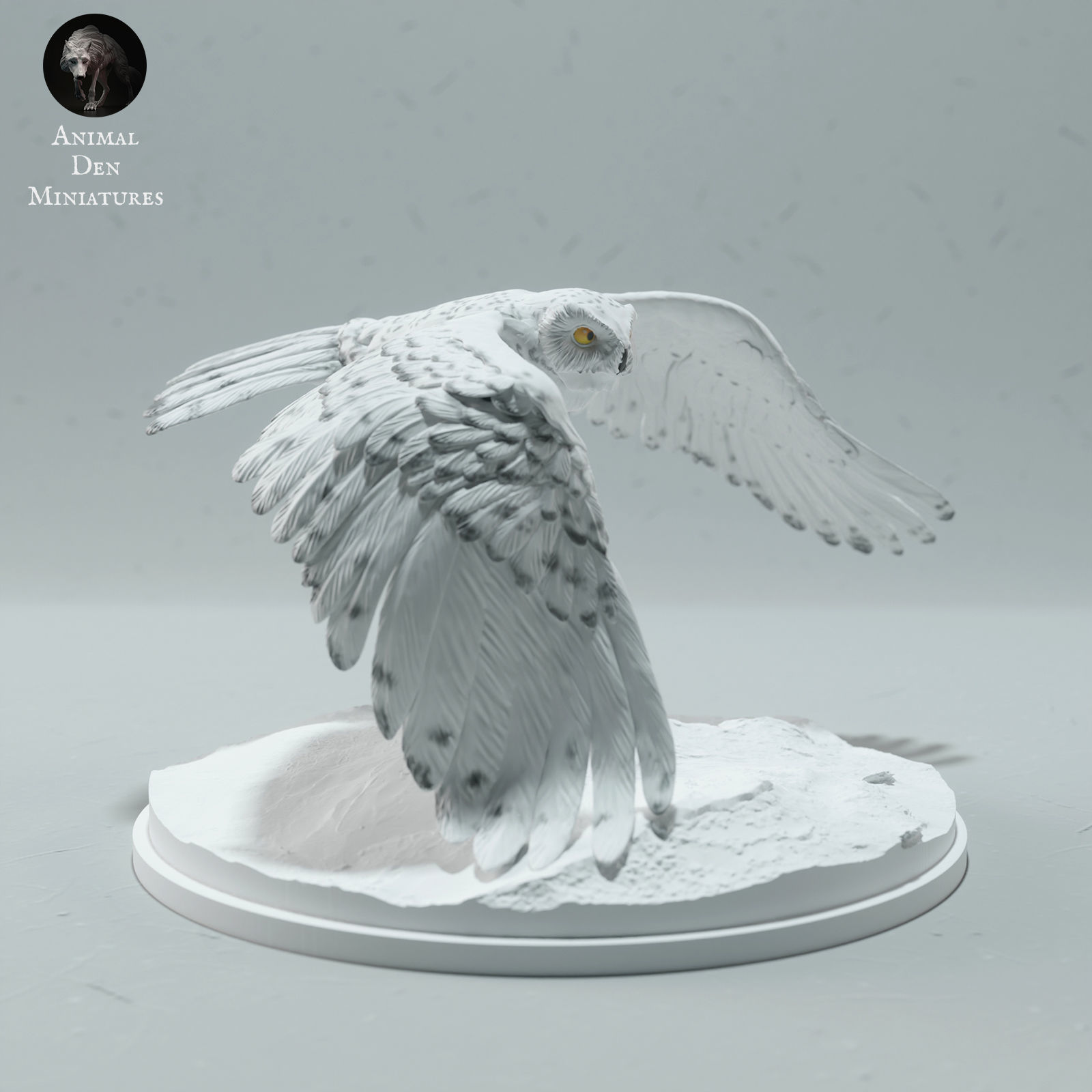 Snowy Owl 3D print model_1