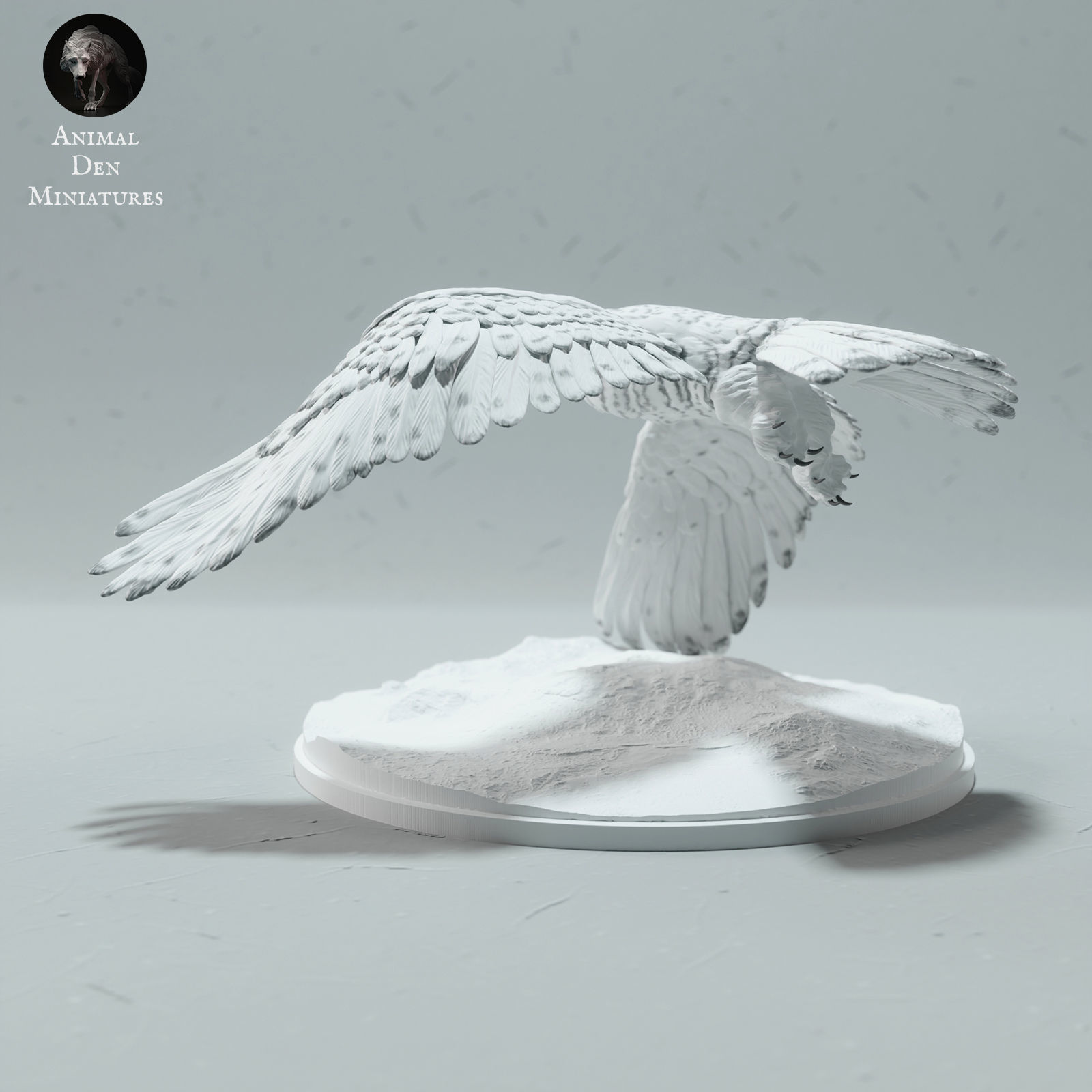 Snowy Owl 3D print model_2