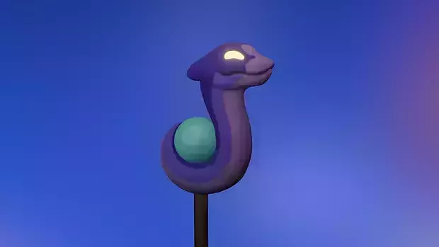 Owl house - Luz Stringbean staff - cosplay Palisman 3D print model