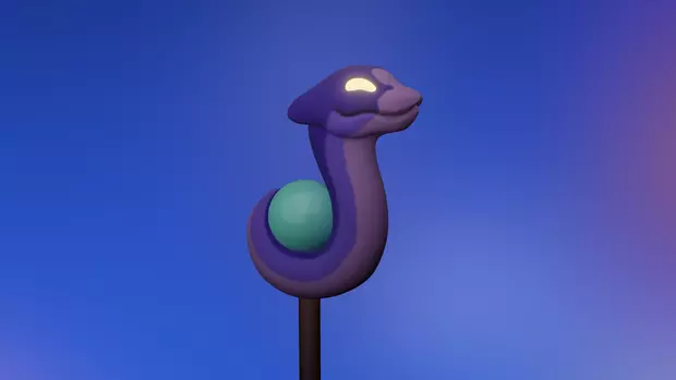 Owl house - Luz Stringbean staff - cosplay Palisman 3D print model_0