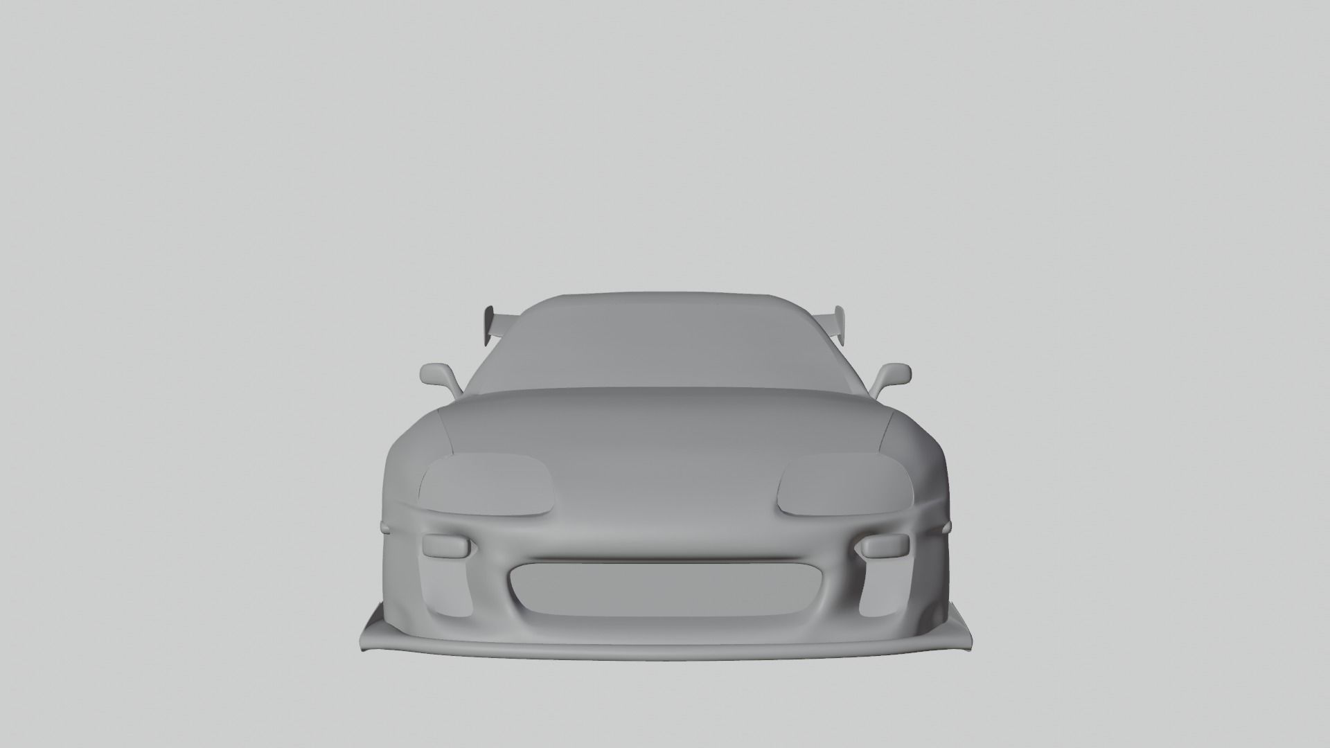 Toyota Supra MKVI Low-poly 3D model_3