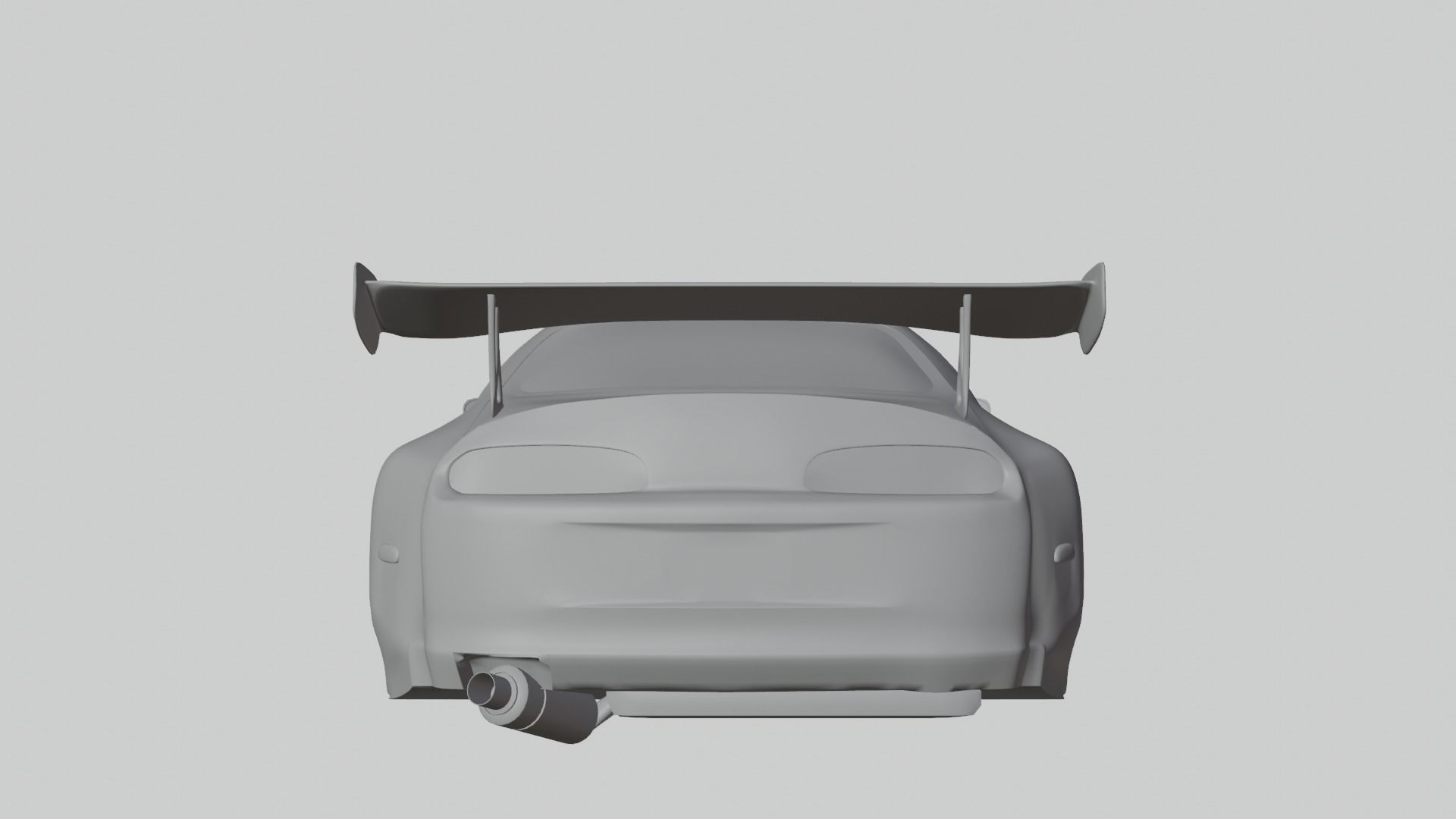 Toyota Supra MKVI Low-poly 3D model_2